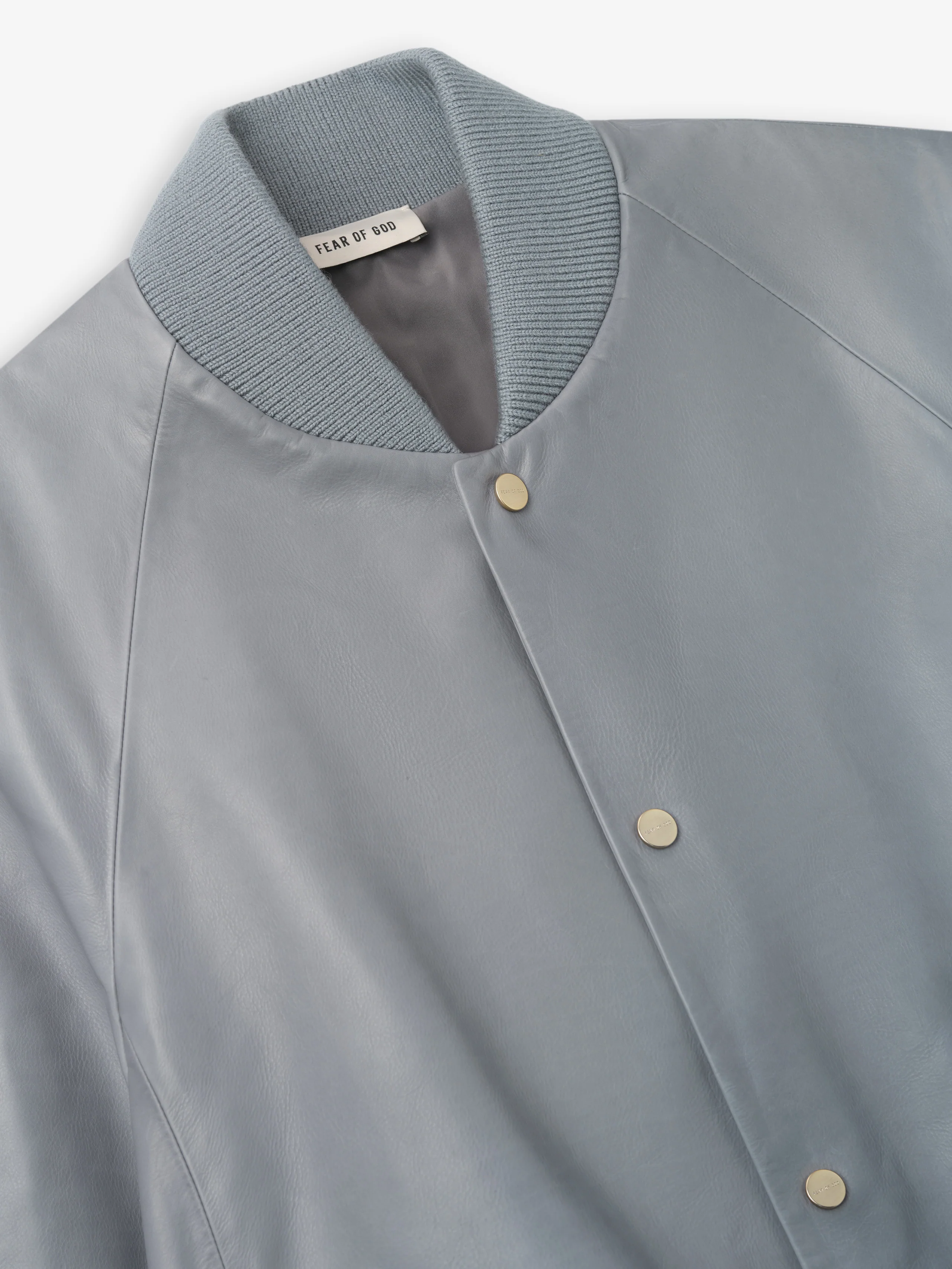 Leather 9 Raglan Bomber Jacket - Image 5