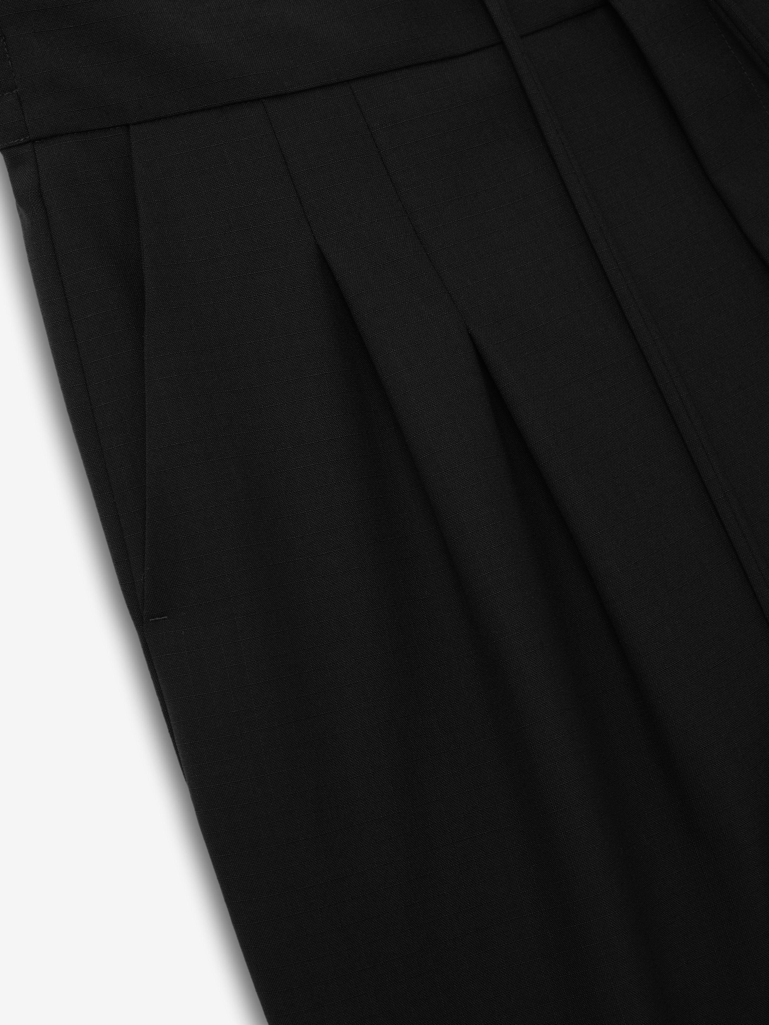 Wool Ripstop Baggy Shorts - Image 3