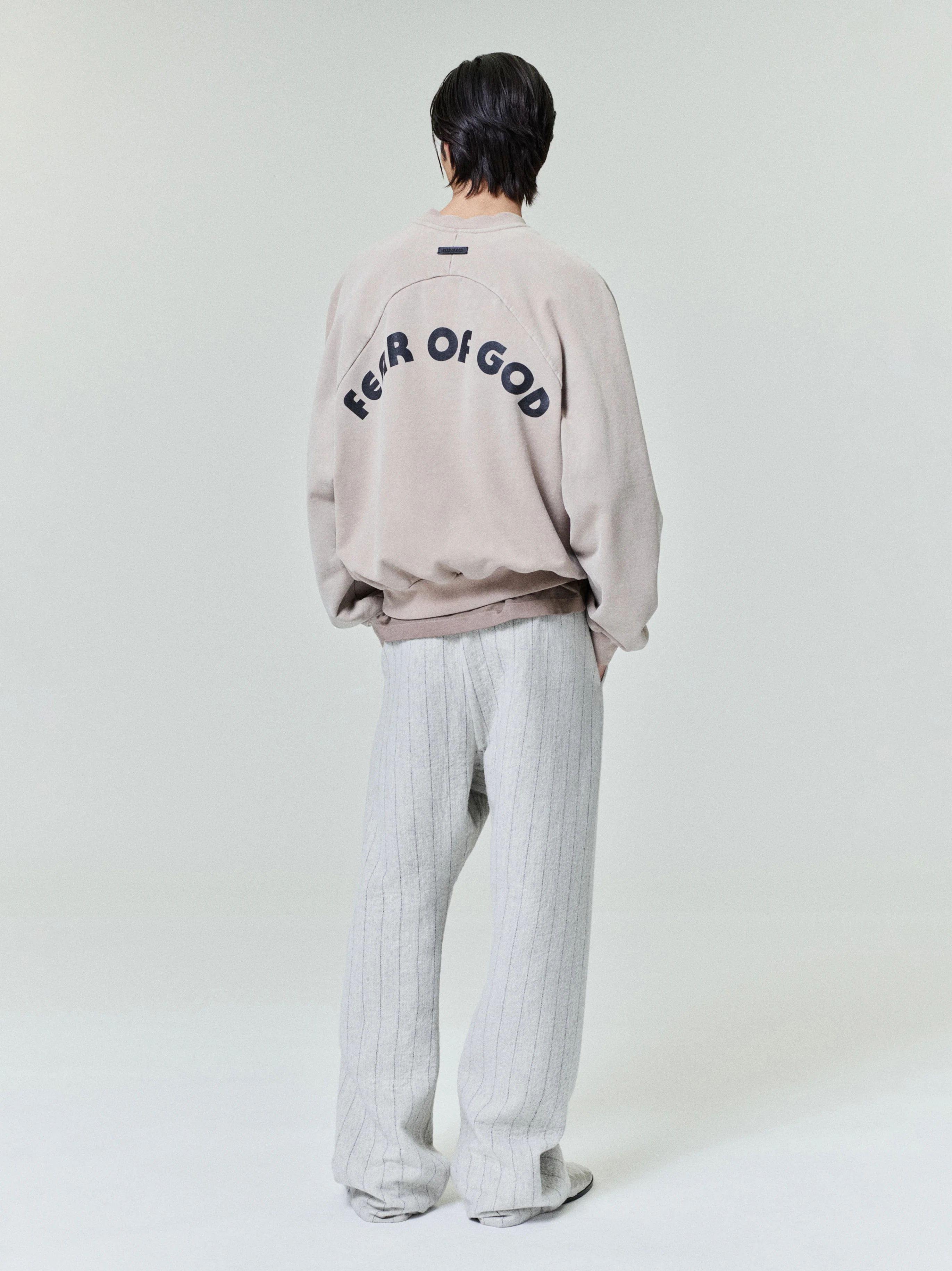 Double Face Wool Baseball Flared Pants - Image 2