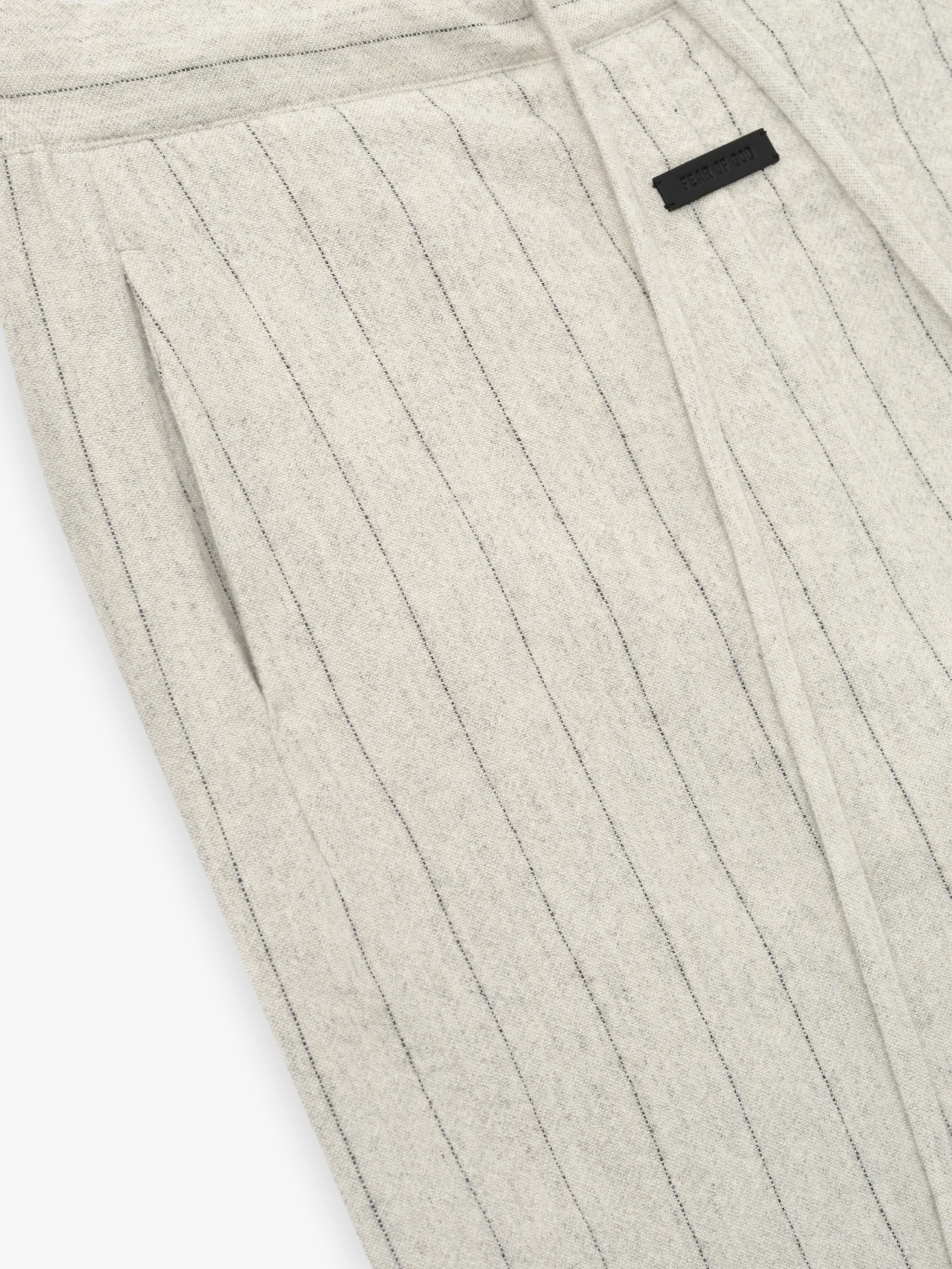 Double Face Wool Baseball Flared Pants - Image 5