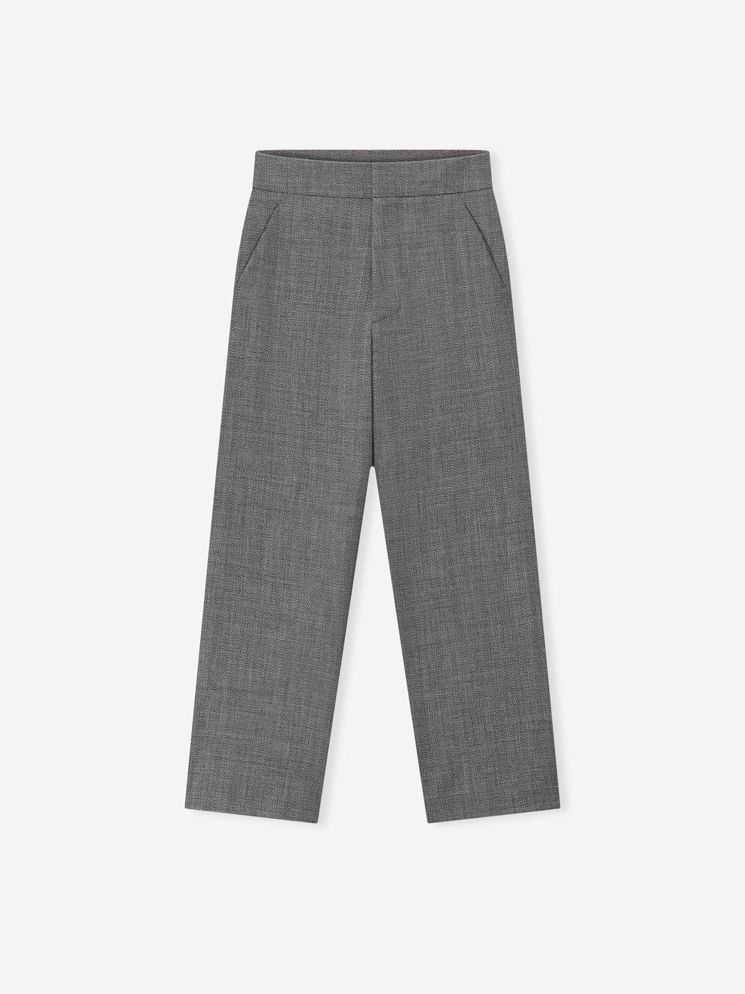 Mouline Wool Casual Flat Front Pant - Image 3