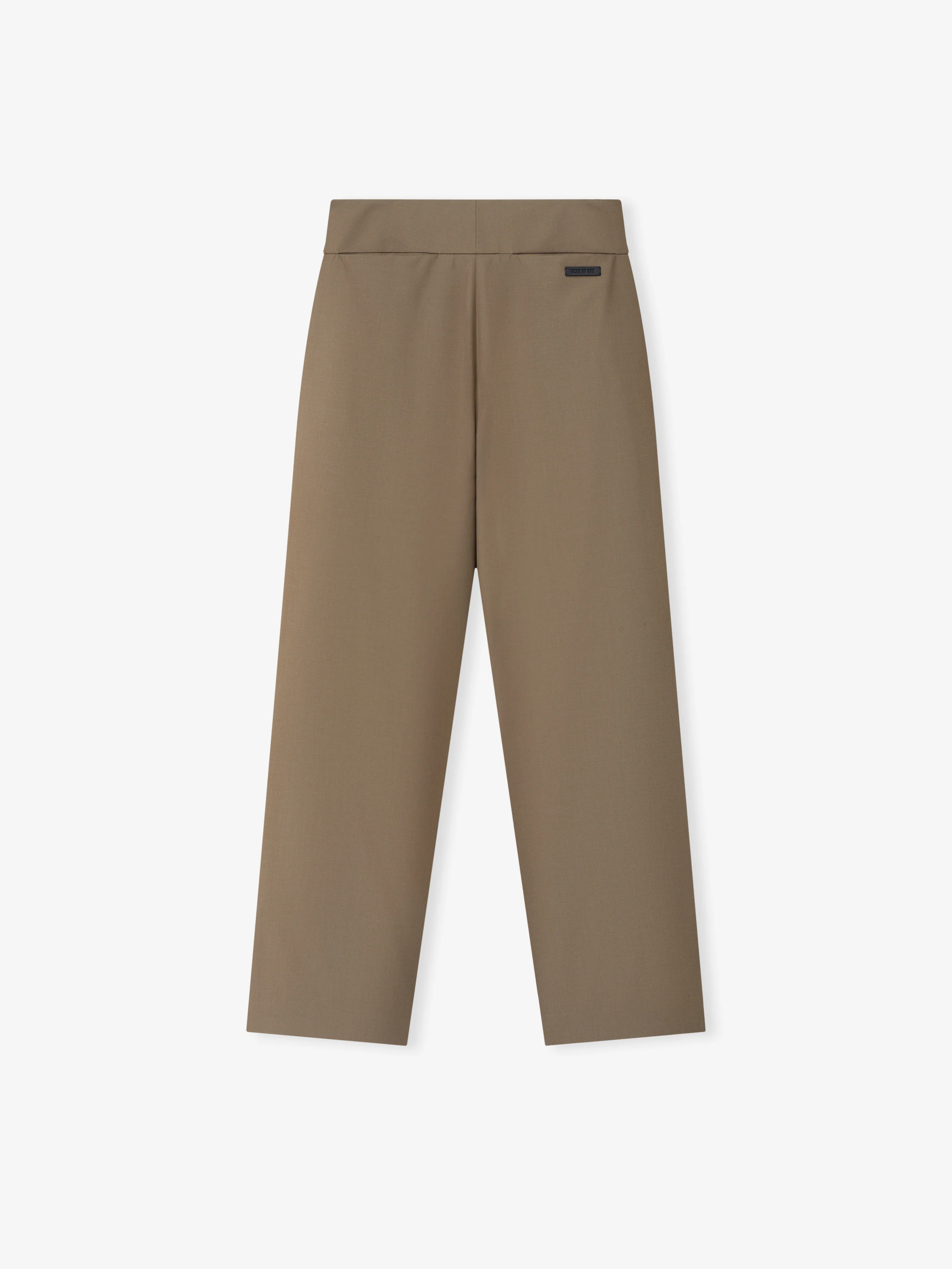 Wool Poplin Casual Flat Front Pants - Image 5