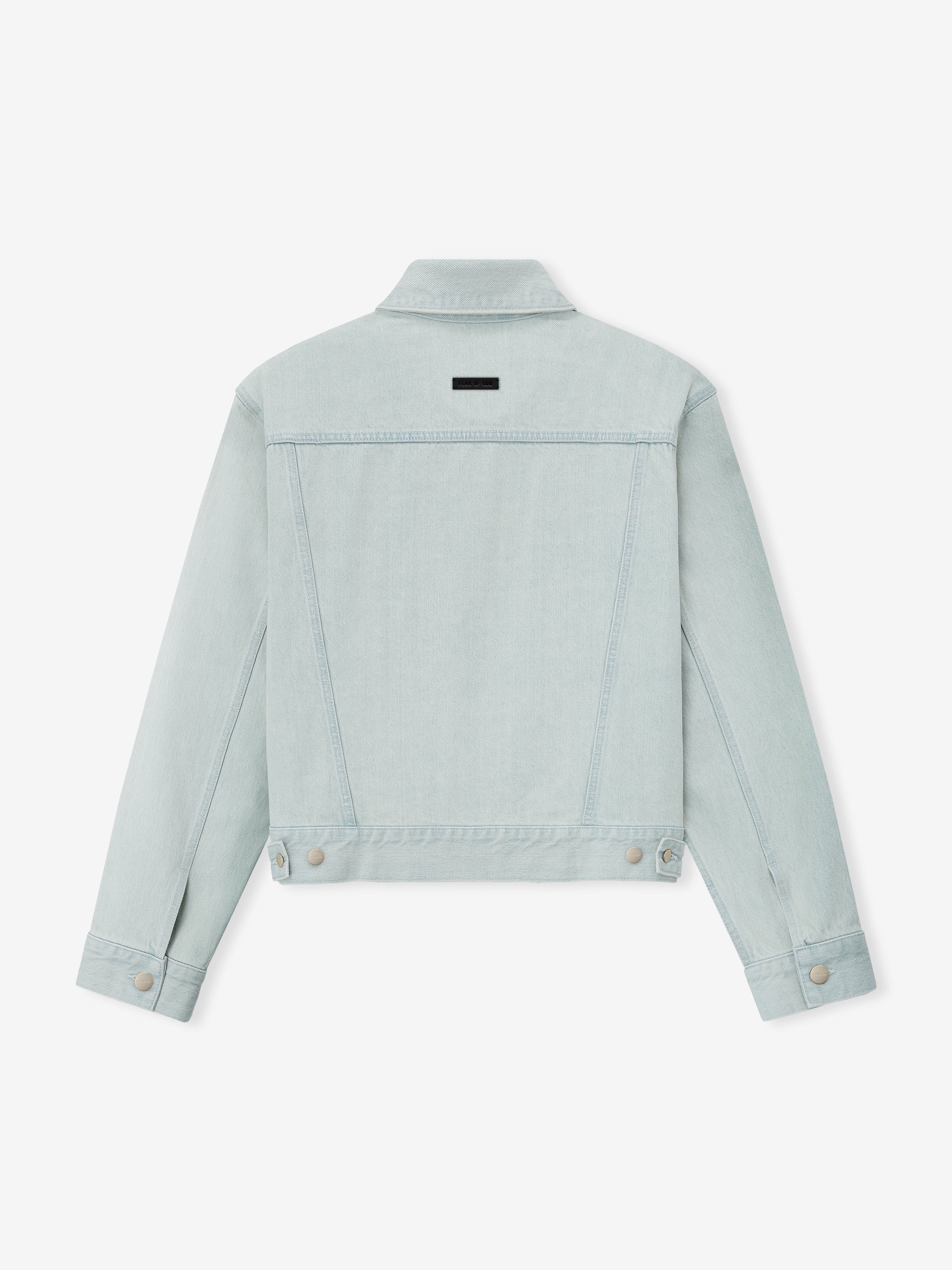Bleached Denim Classic Trucker Jacket - Image 4