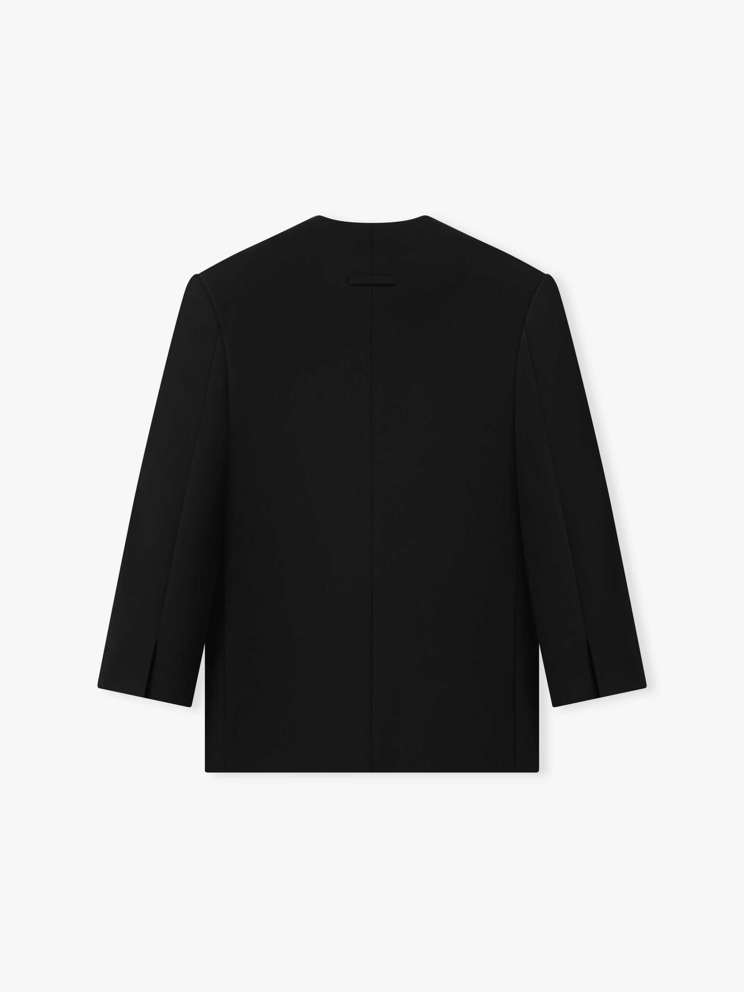 Double Weave Wool Crewneck Jacket - Image 5
