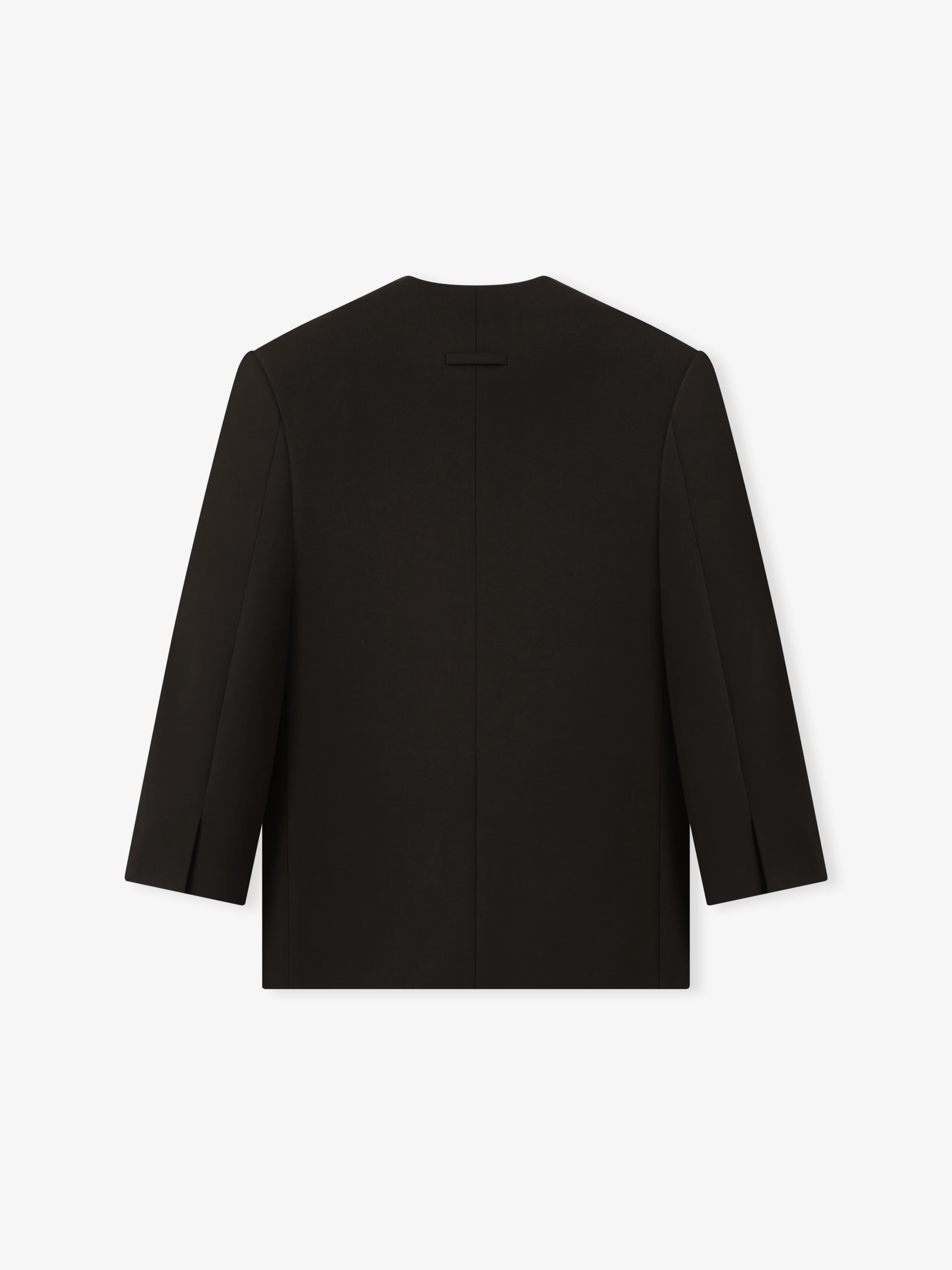 Double Weave Wool Crewneck Jacket - Image 6