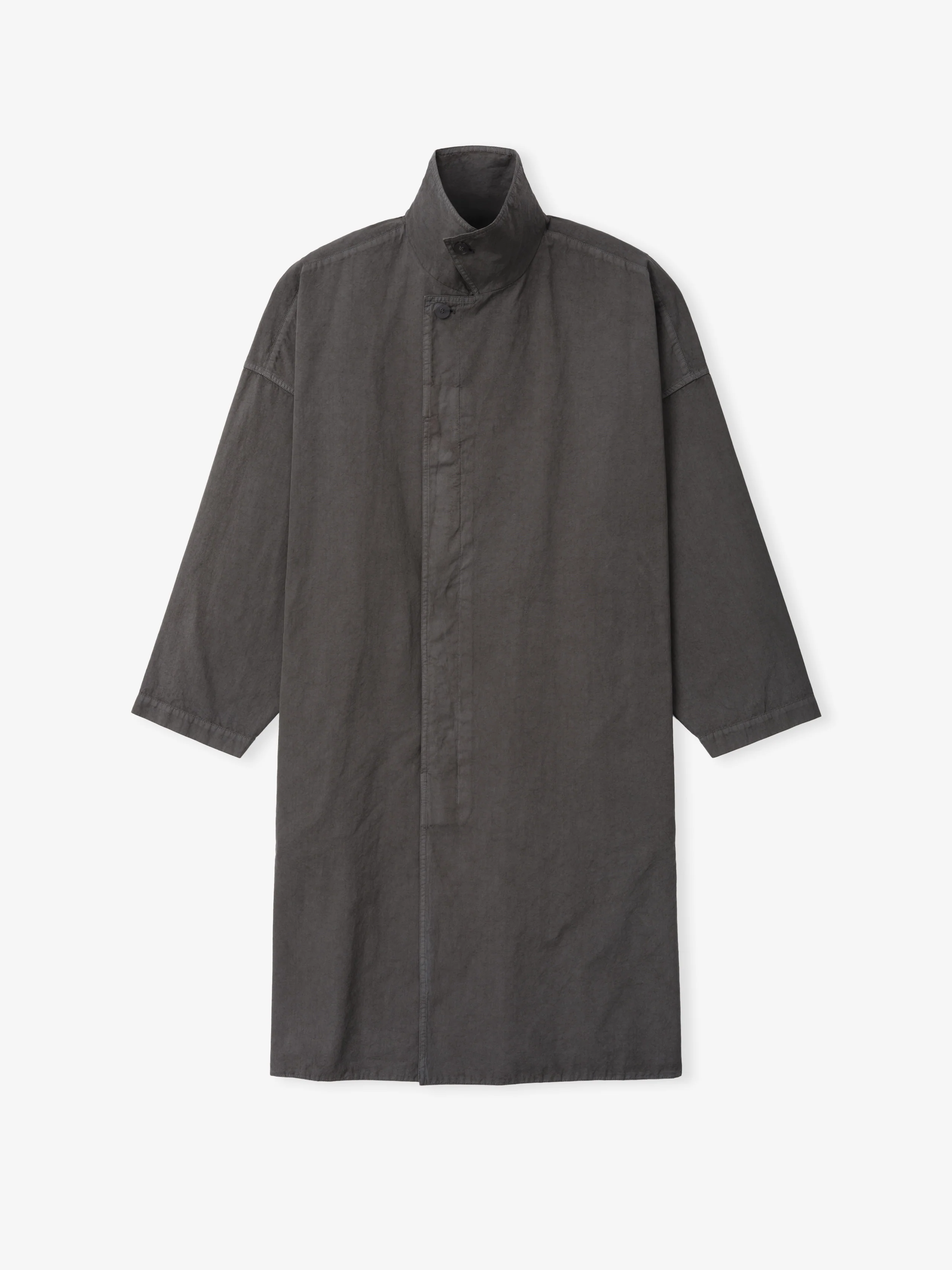 Garment-Dyed Cropped Sleeve Car Coat - Image 5