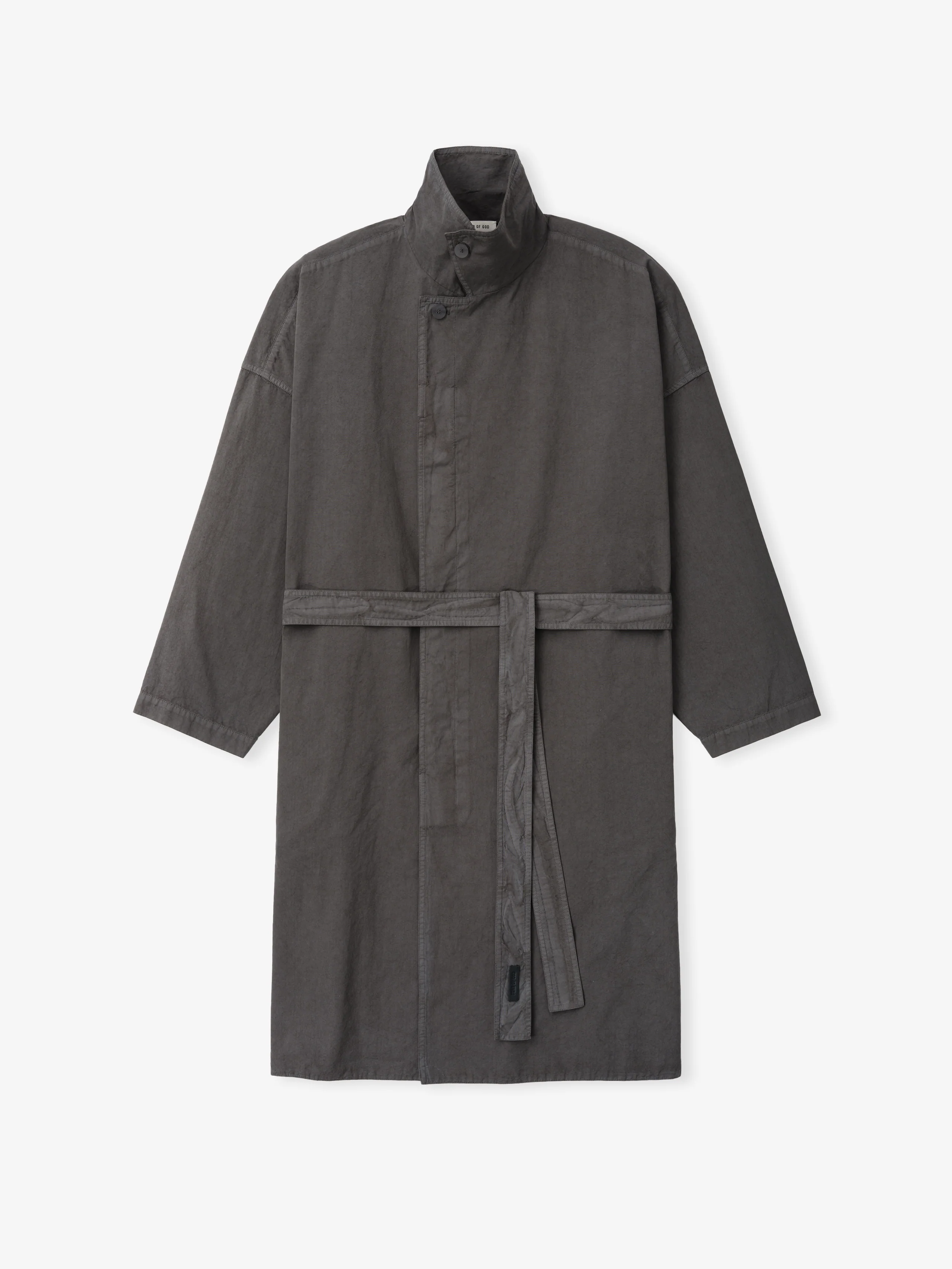 Garment-Dyed Cropped Sleeve Car Coat - Image 6