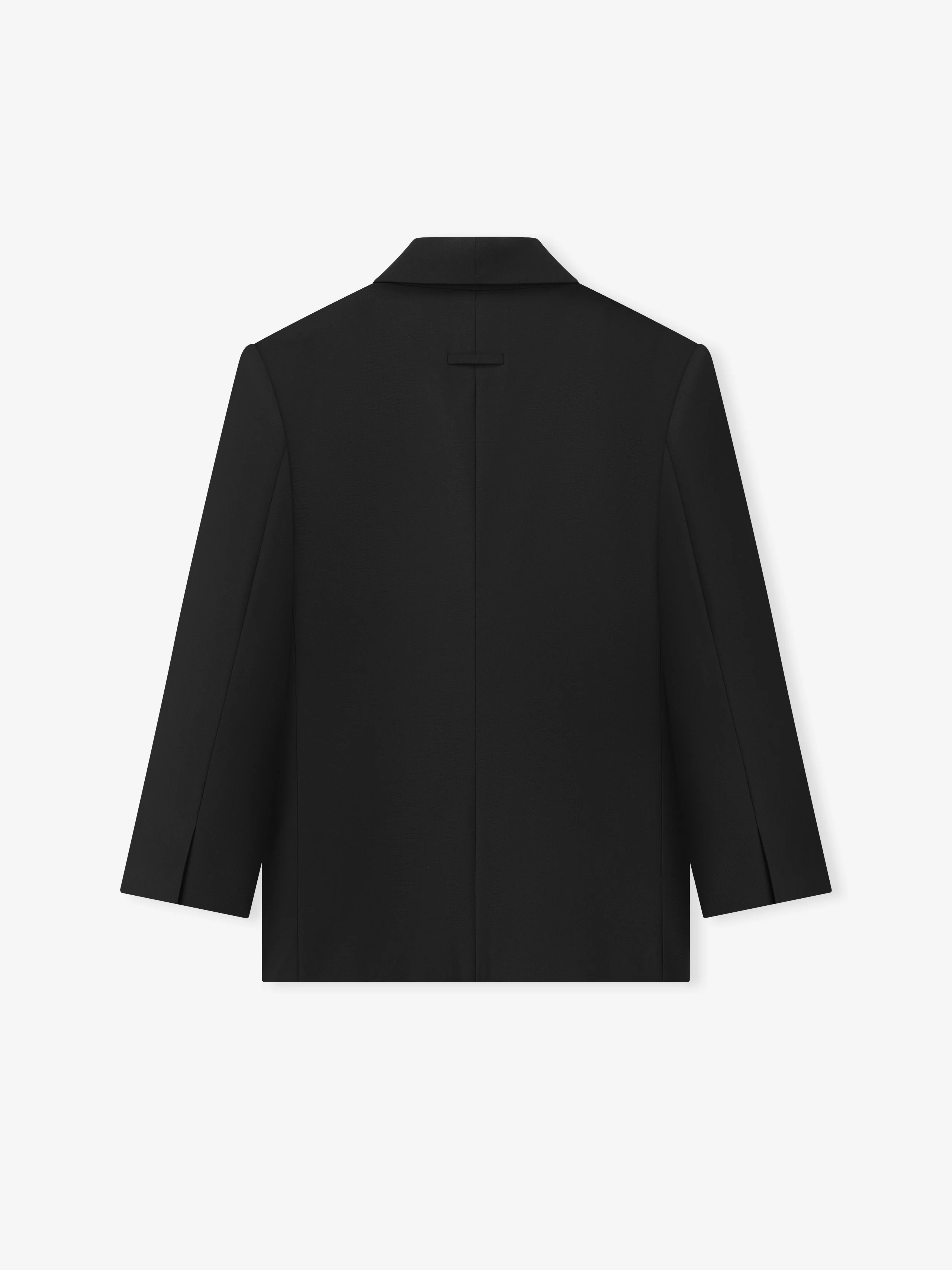 Double-Breasted Wool Poplin Shawl Collar Jacket - Image 5