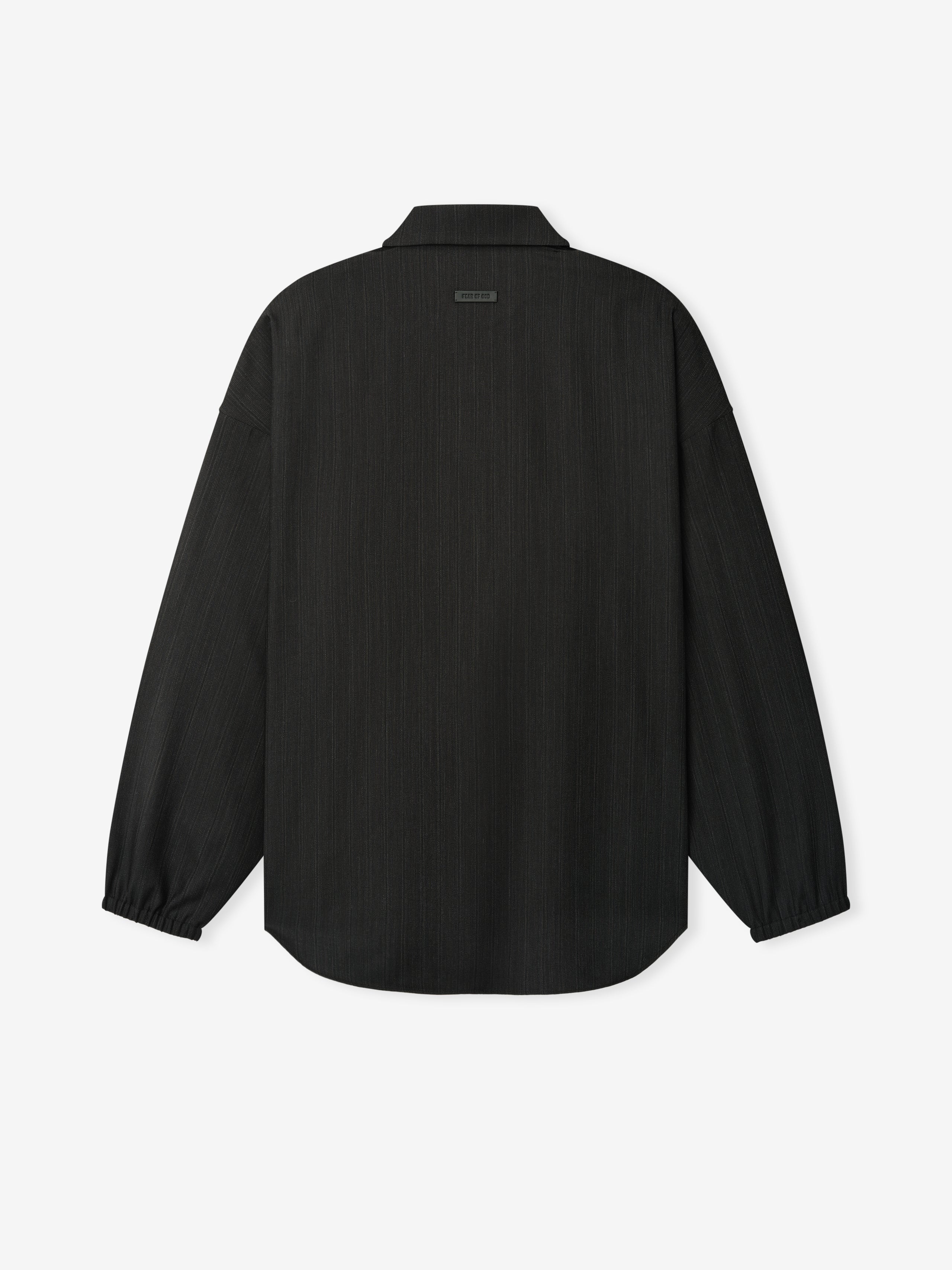 Striped Wool Elastic Cuff Shirt - Image 4