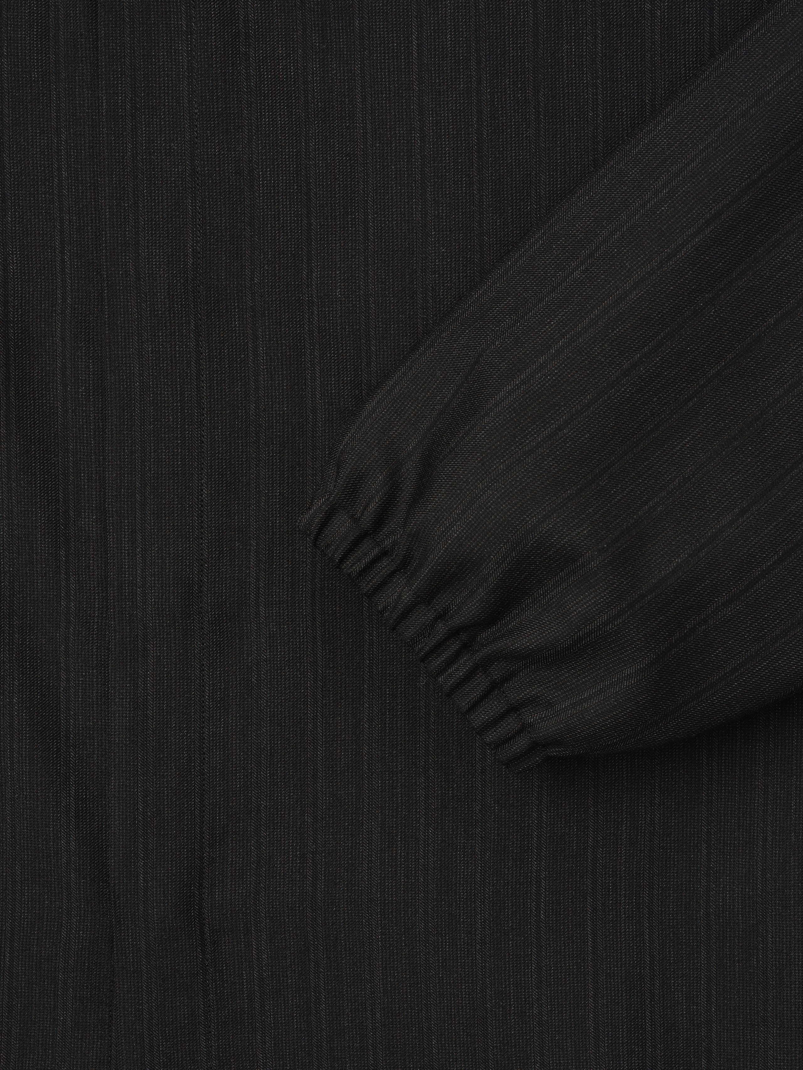 Striped Wool Elastic Cuff Shirt - Image 6