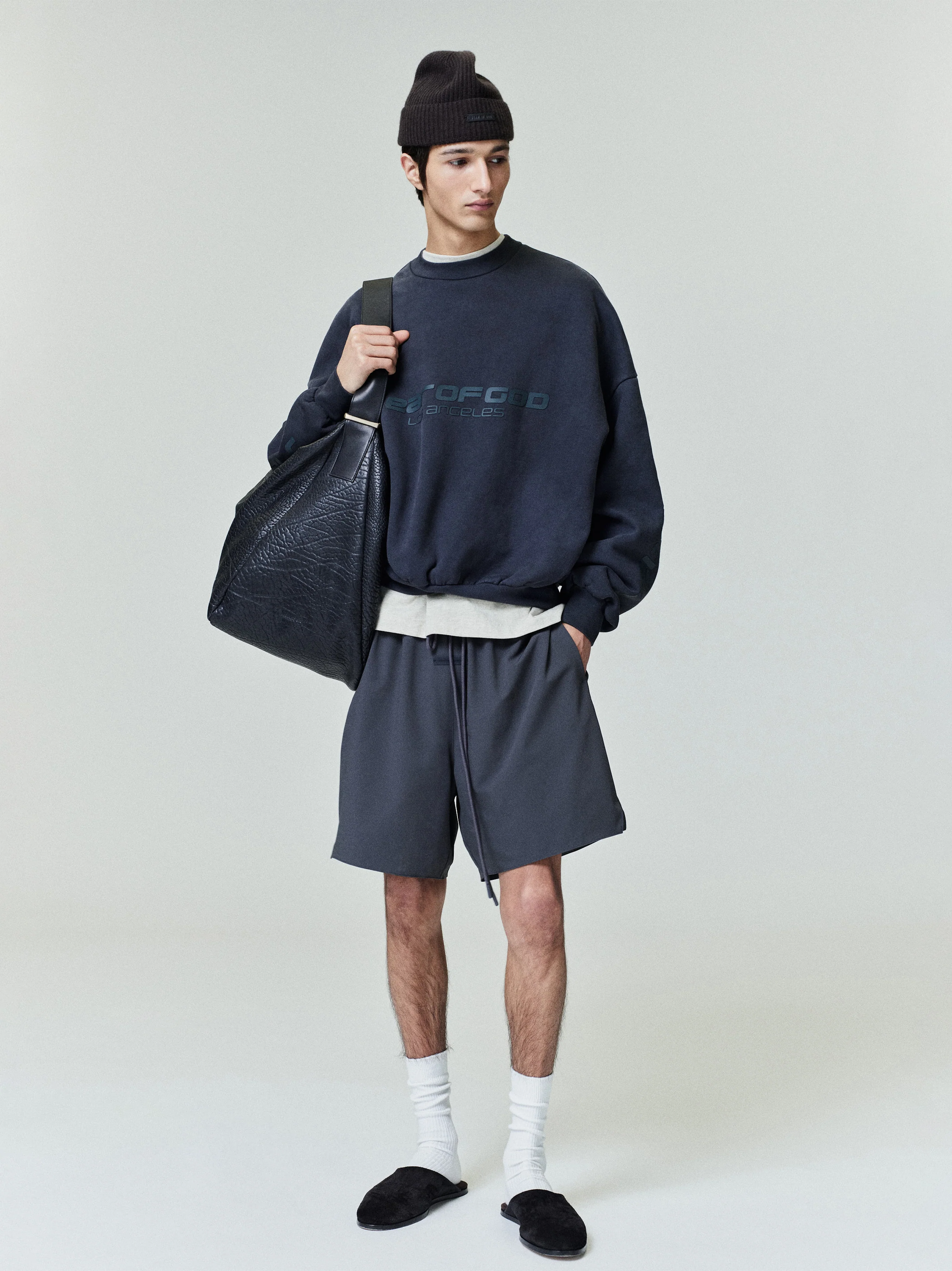 Los Angeles Heavy Fleece Cropped Sweatshirt - Image 2