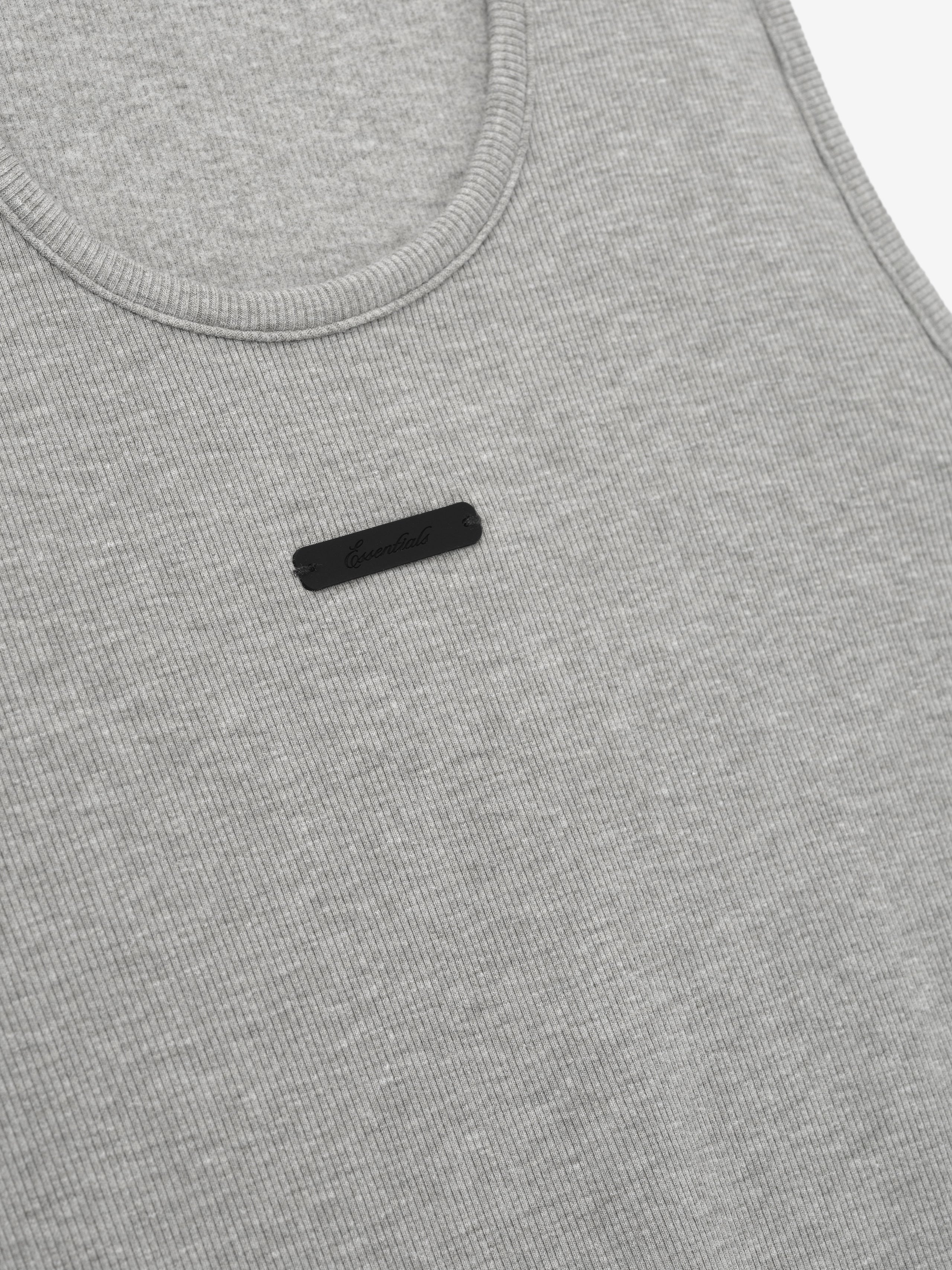 Womens Rib Knit Fitted Tank - Image 3