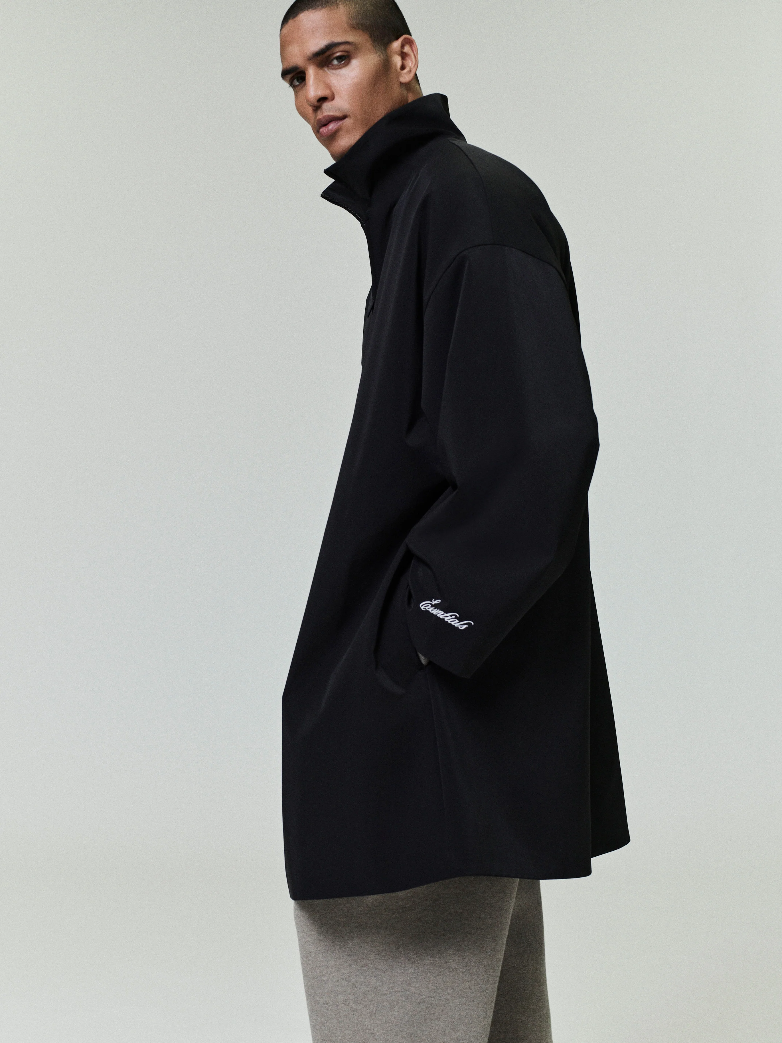 Sporty Nylon High Neck Jacket - Image 3
