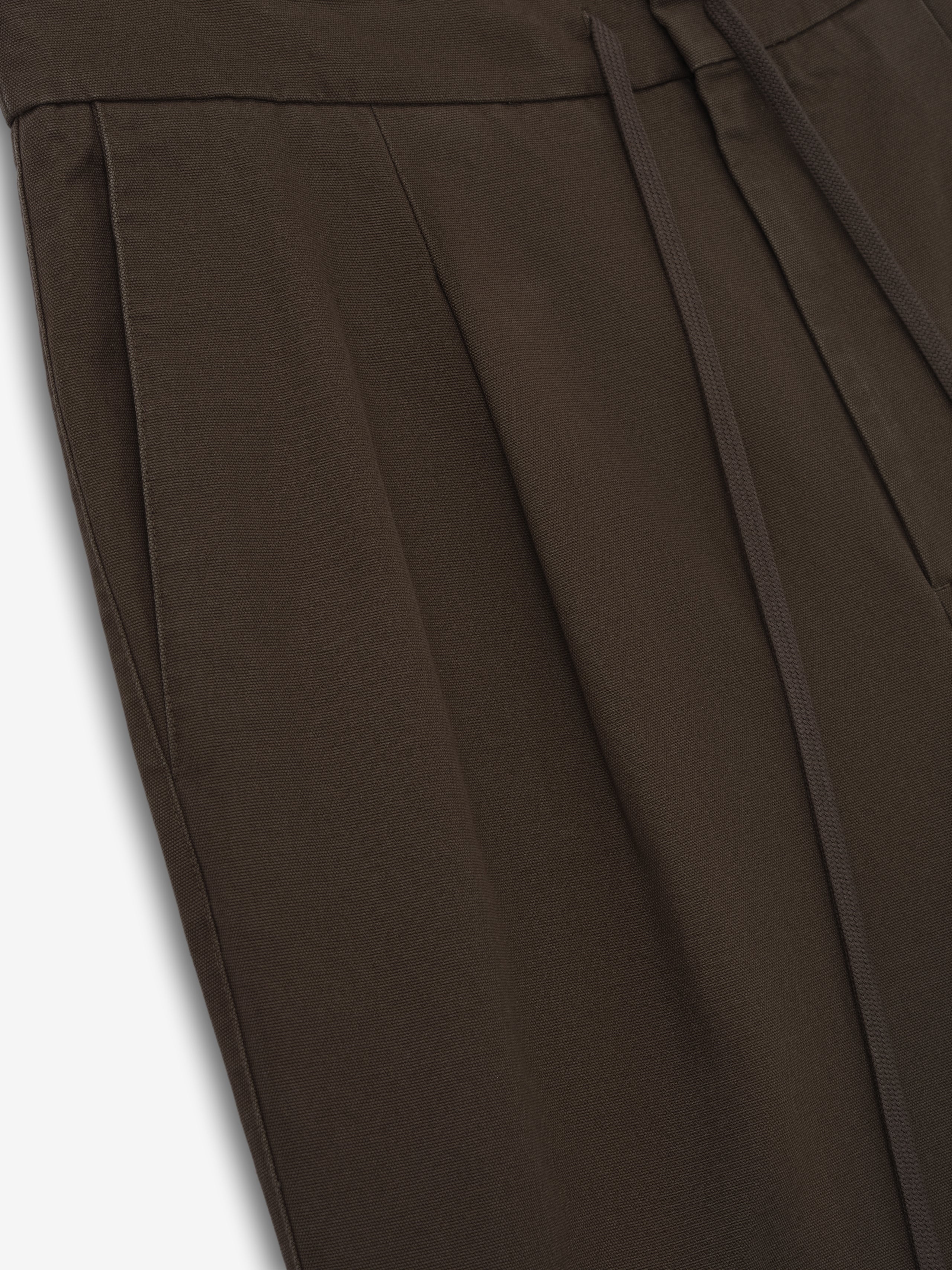 Cotton Canvas Pleat Front Pant - Image 3
