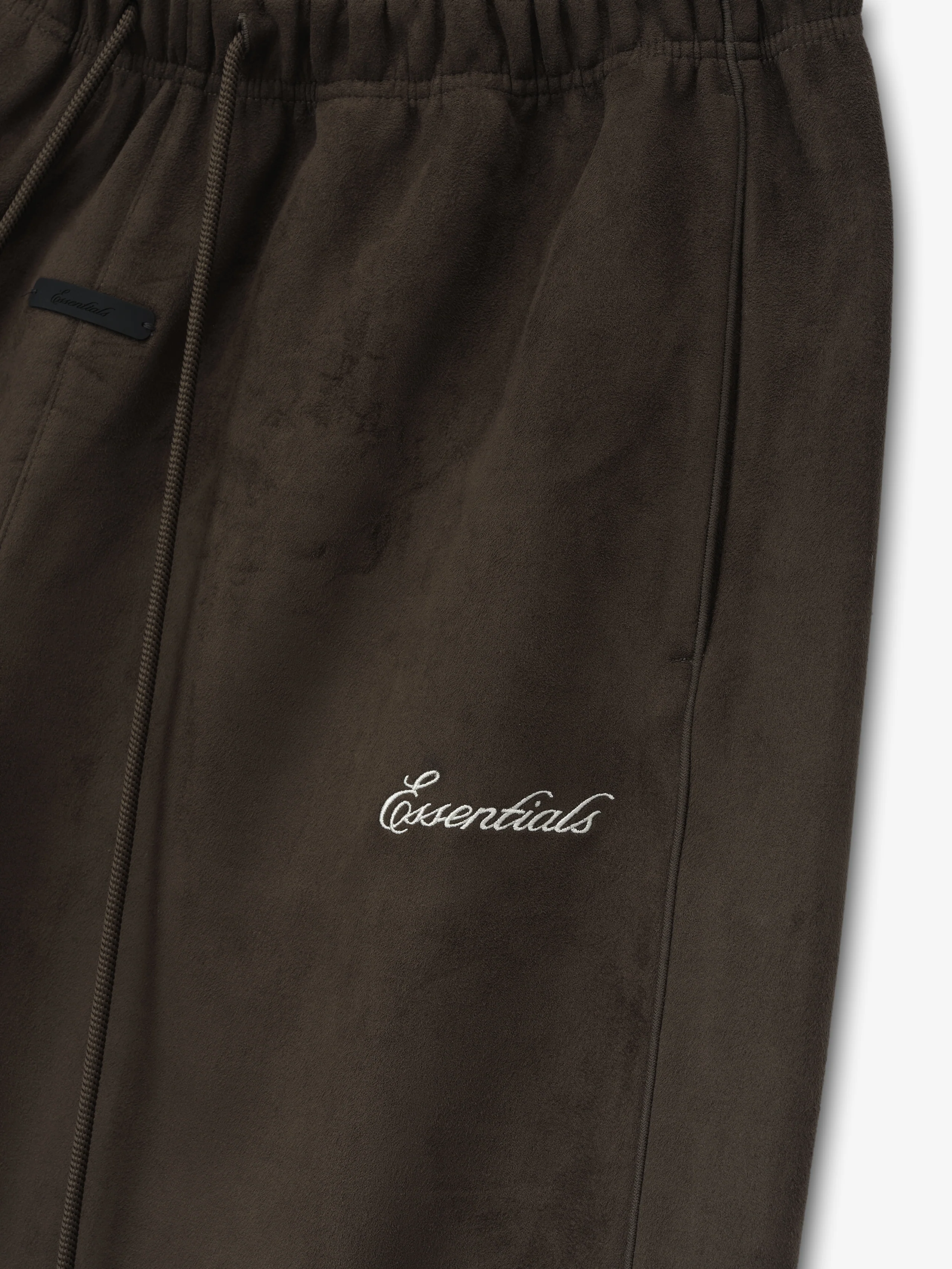 Suede Fleece Signature Relaxed Sweatshort W/ Piping - Image 3