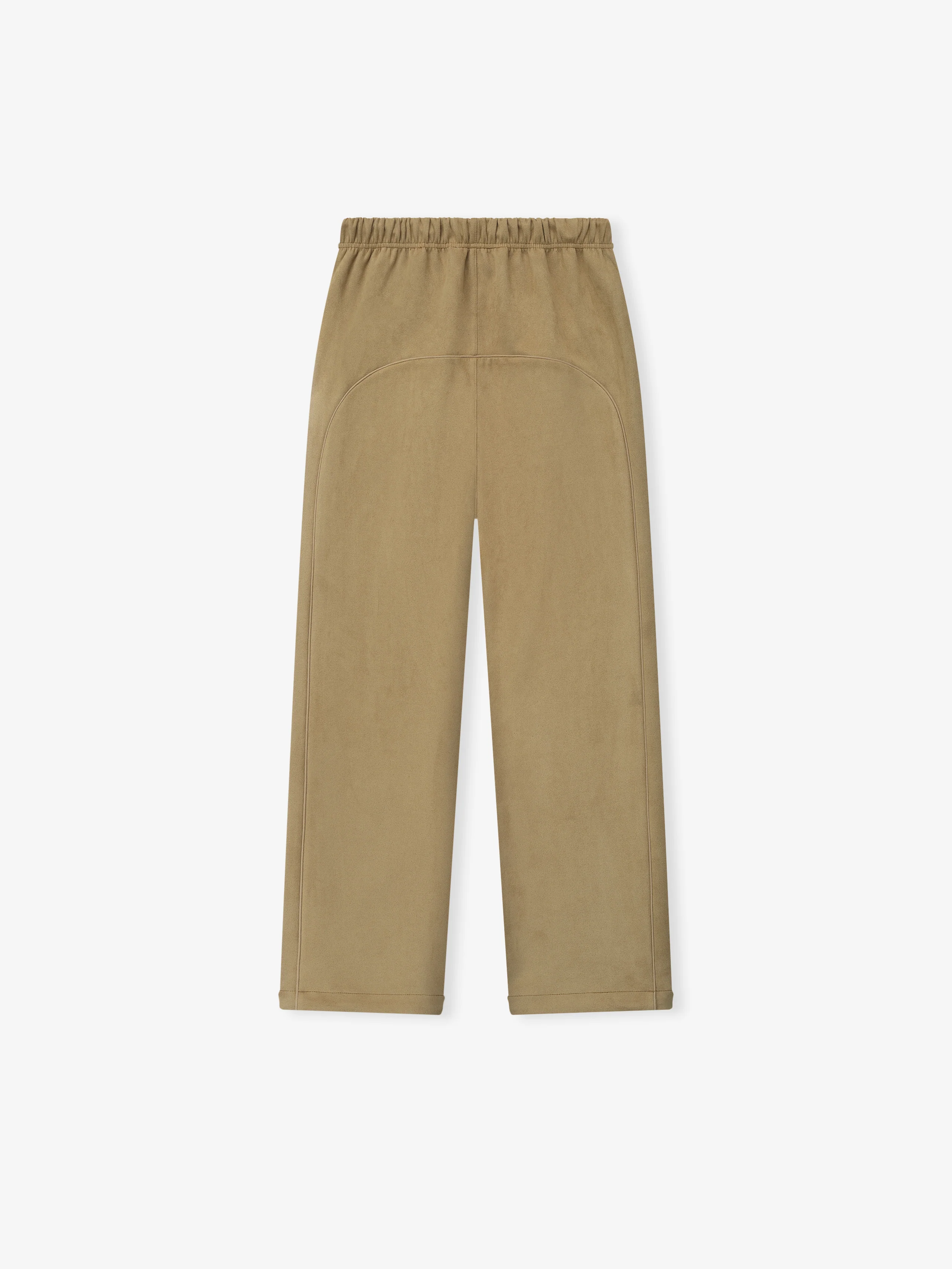 Womens Suede Fleece Signature Relaxed Pant - Image 4