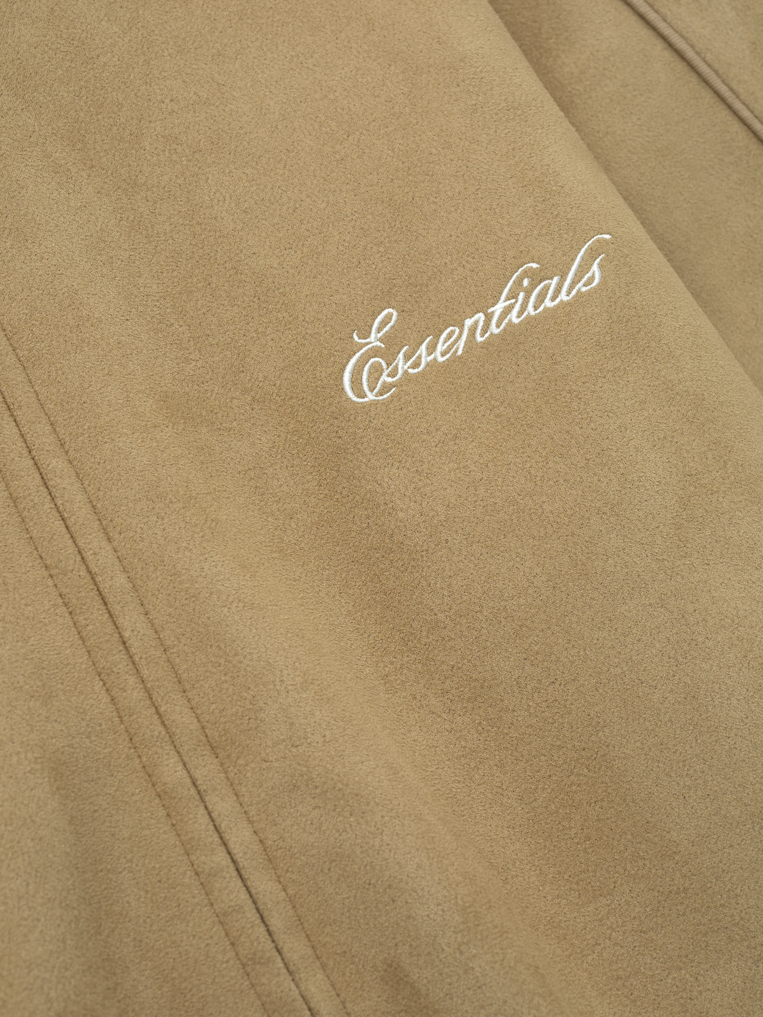 Womens Suede Fleece Signature Vintage Track Jacket - Image 4