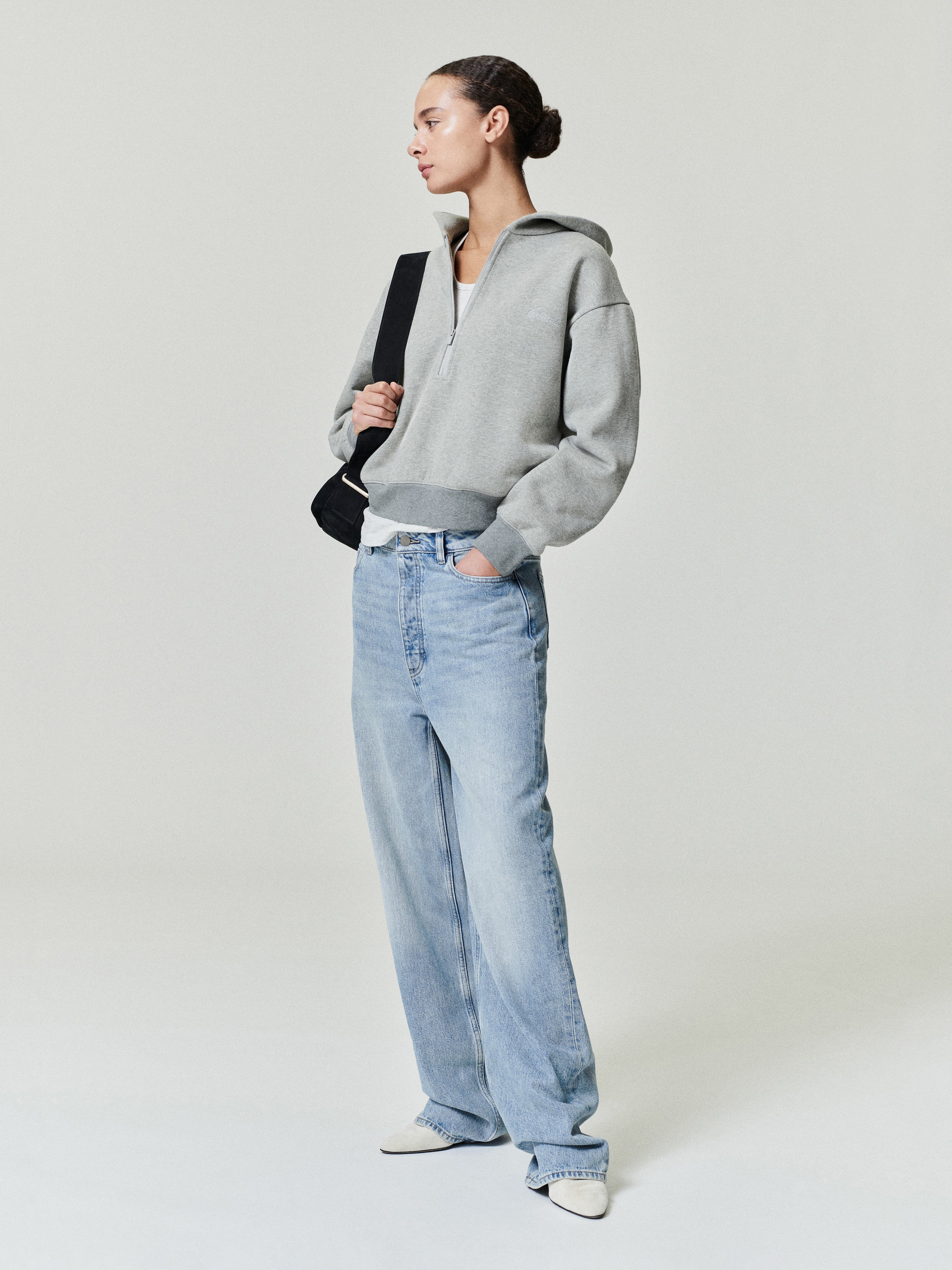 Womens Denim Straight Leg Jeans - Image 2