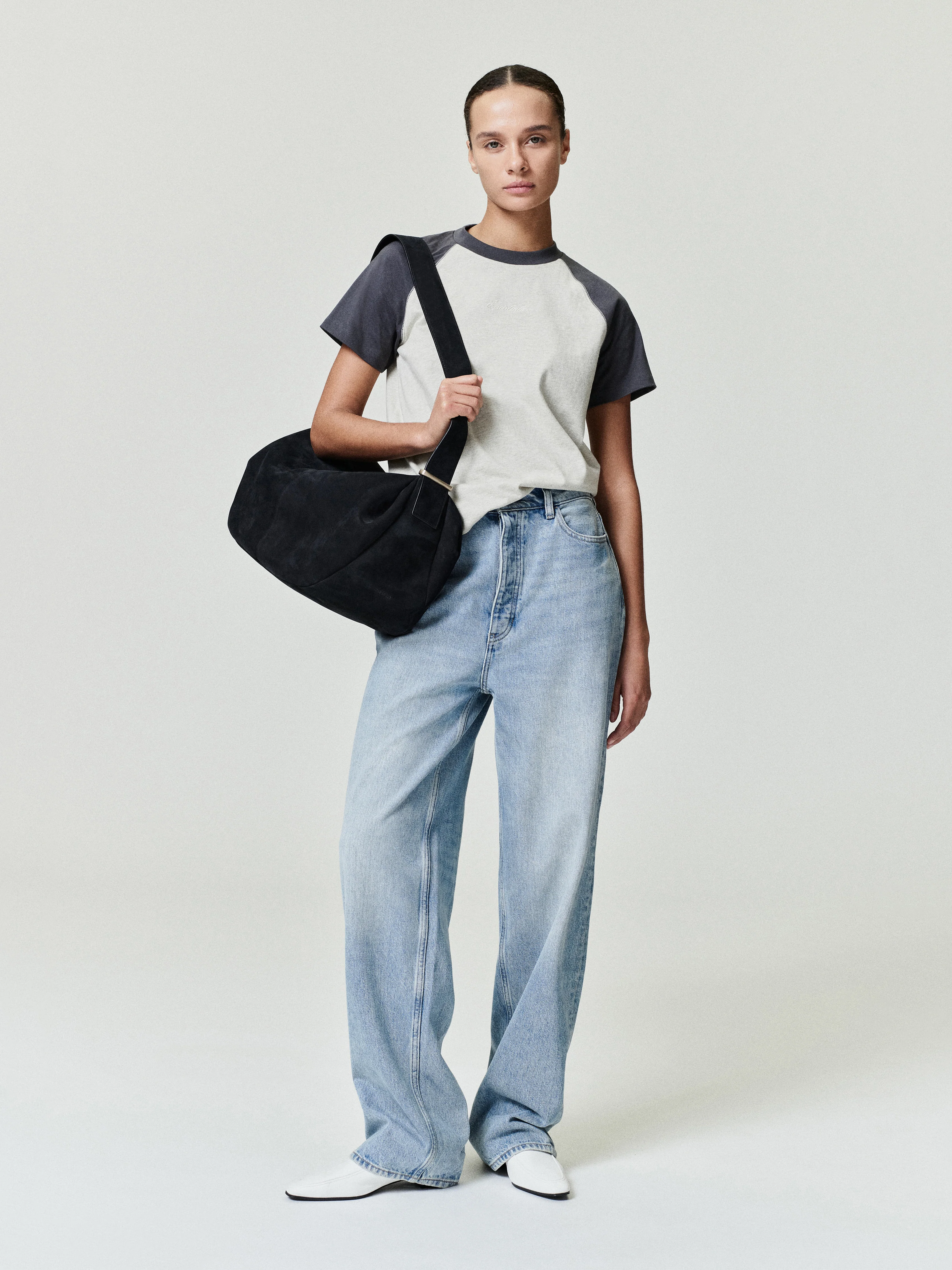 Womens Denim Straight Leg Jeans - Image 3