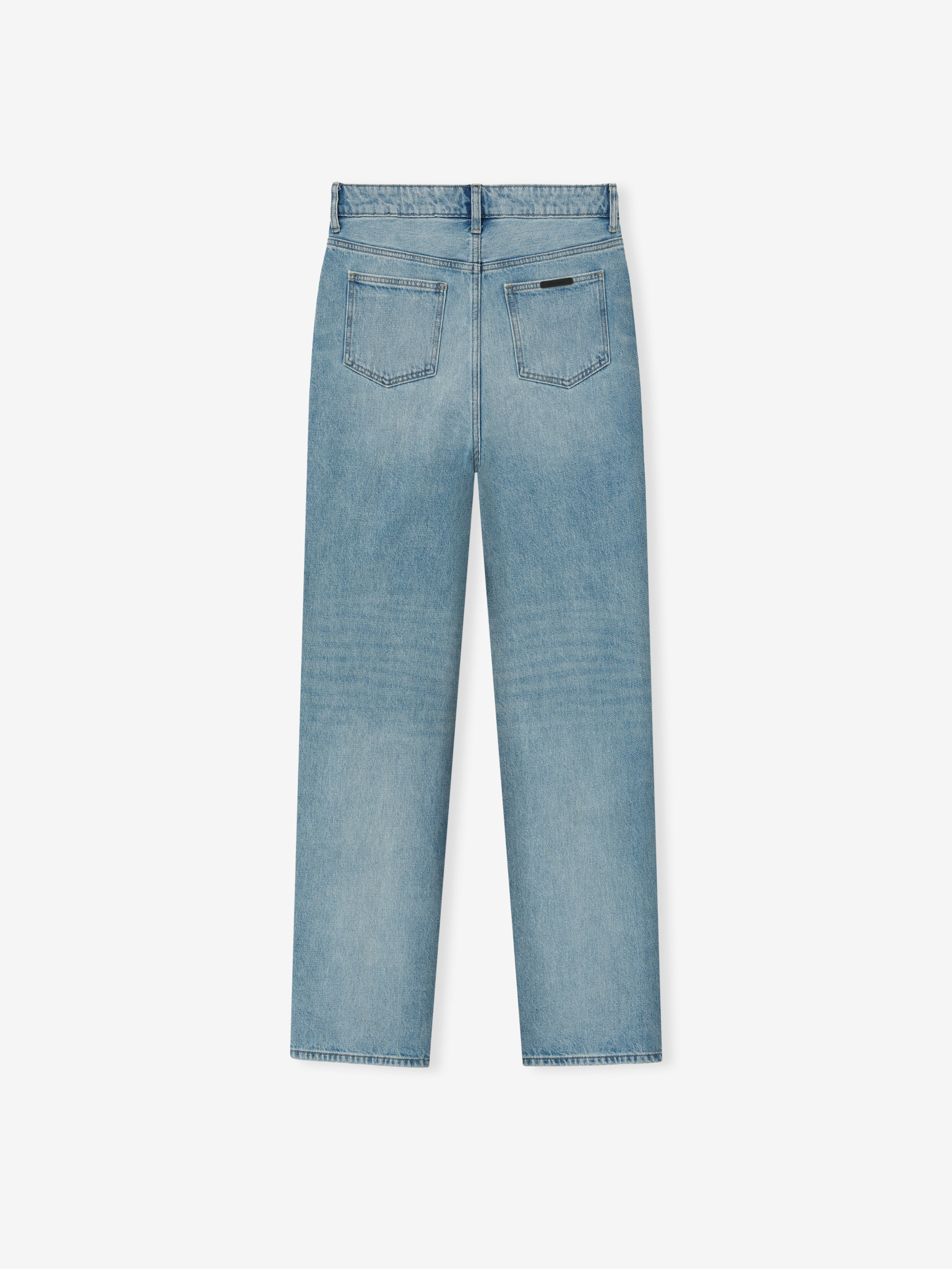 Womens Denim Straight Leg Jeans - Image 5