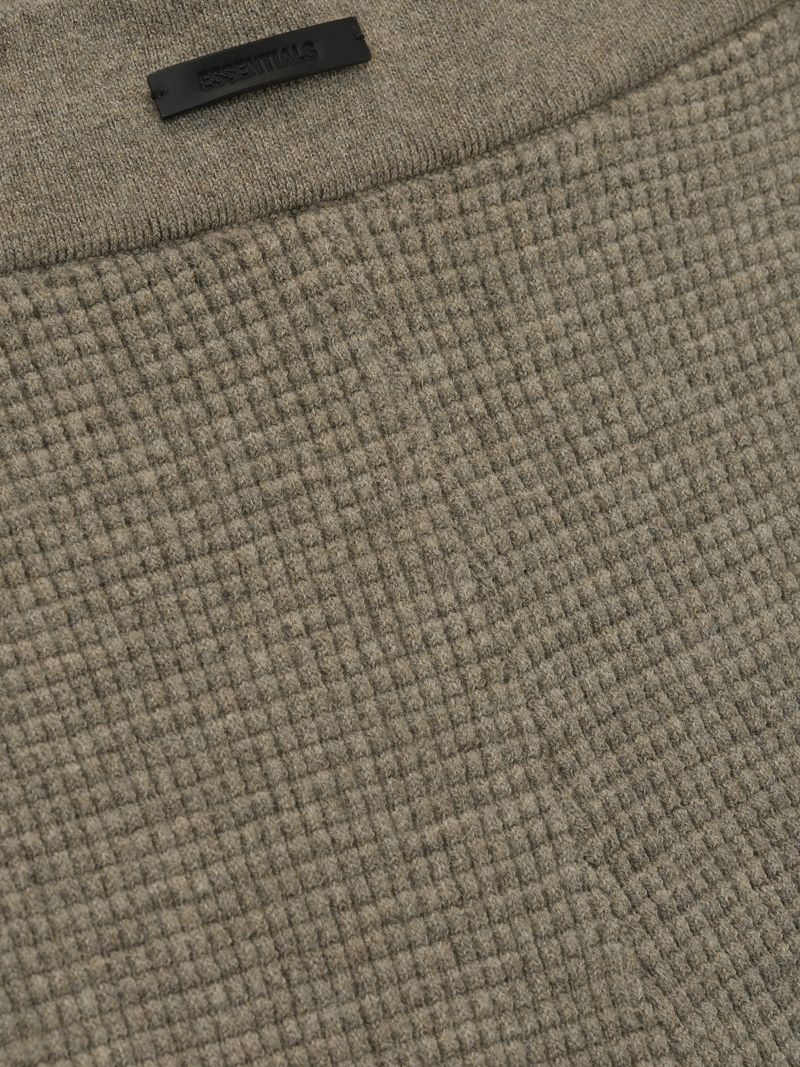 Womens Waffle Knit Biker Short - Image 3