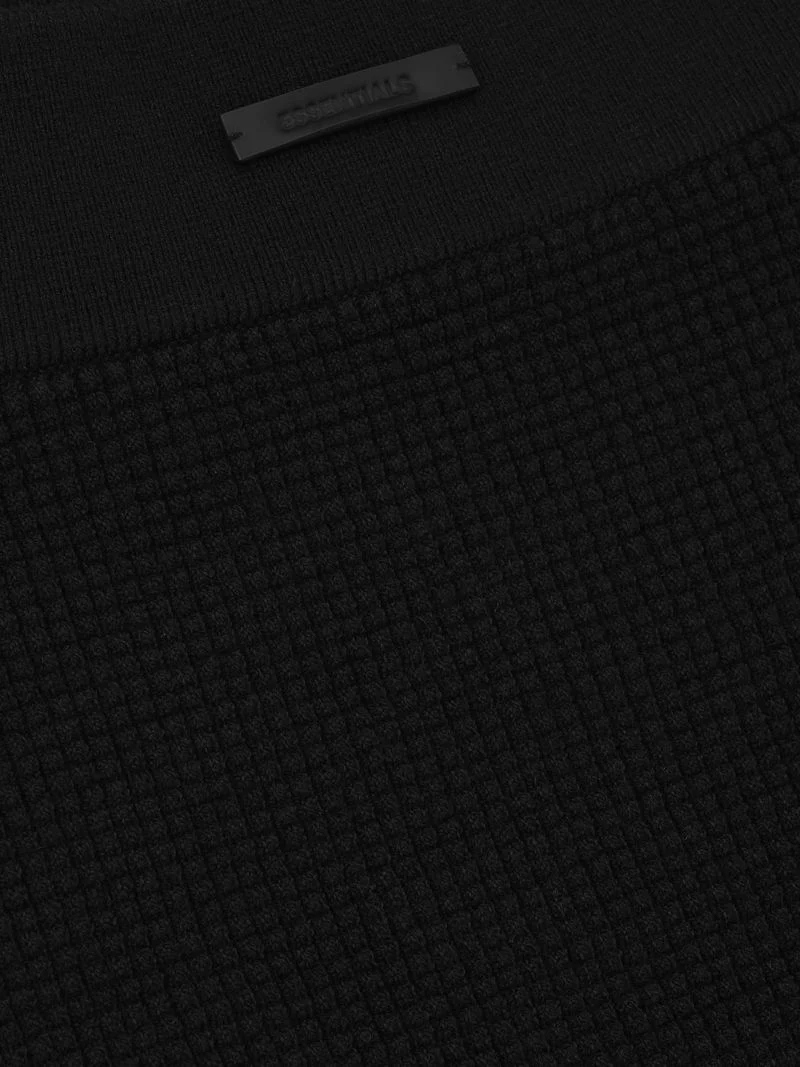 Womens Waffle Knit Boy Short - Image 3