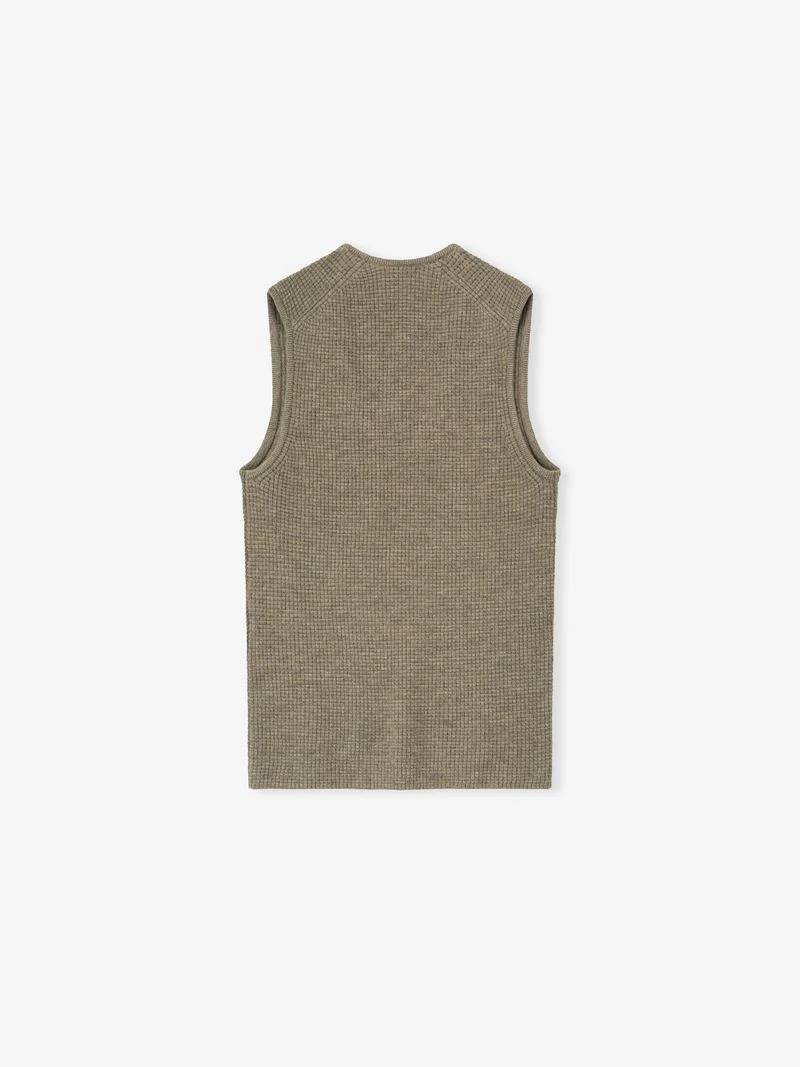 Womens Waffle Knit Tank - Image 4