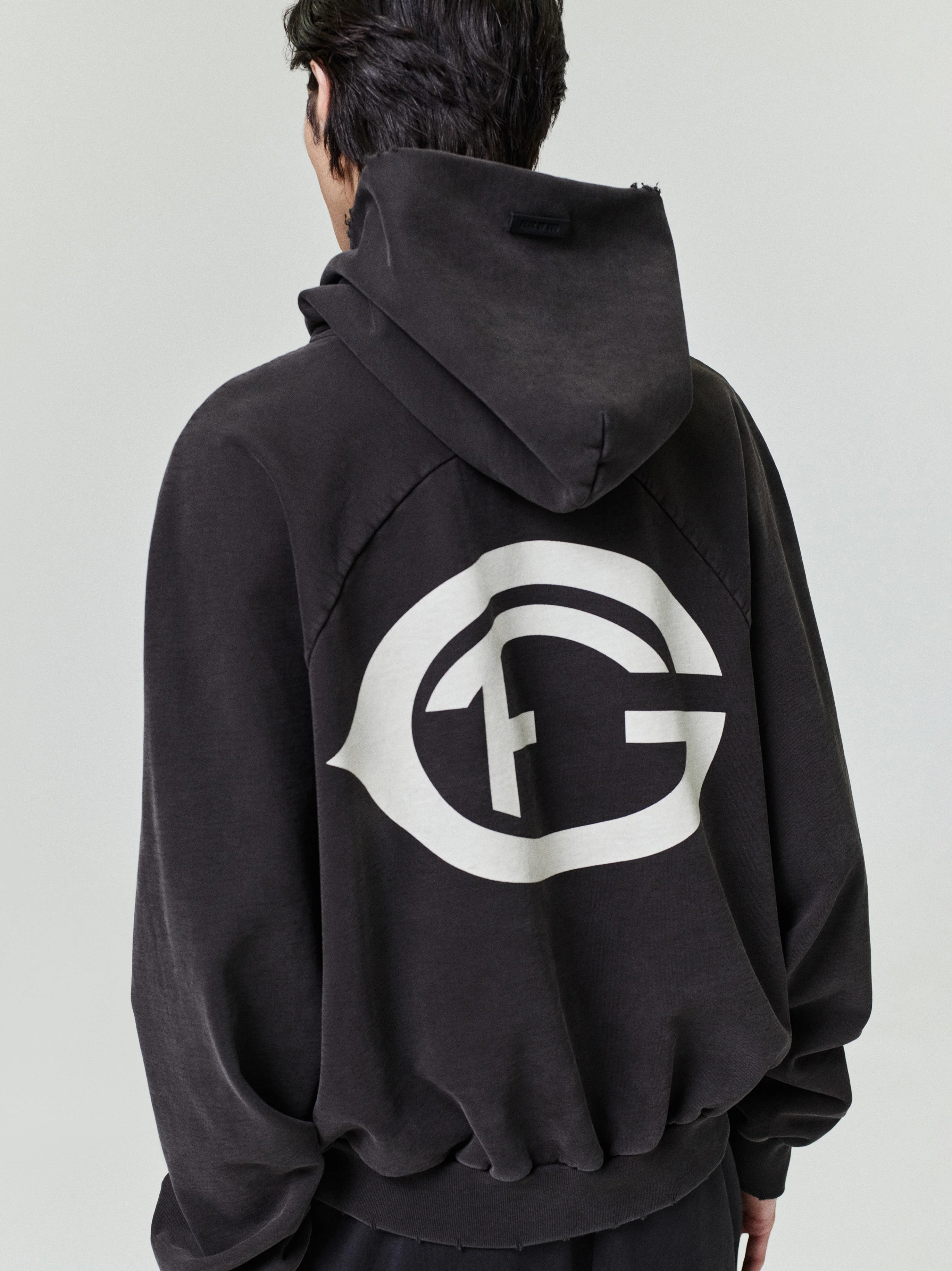 F Of G Classic Half Raglan Hoodie W/ Pocket - Image 2
