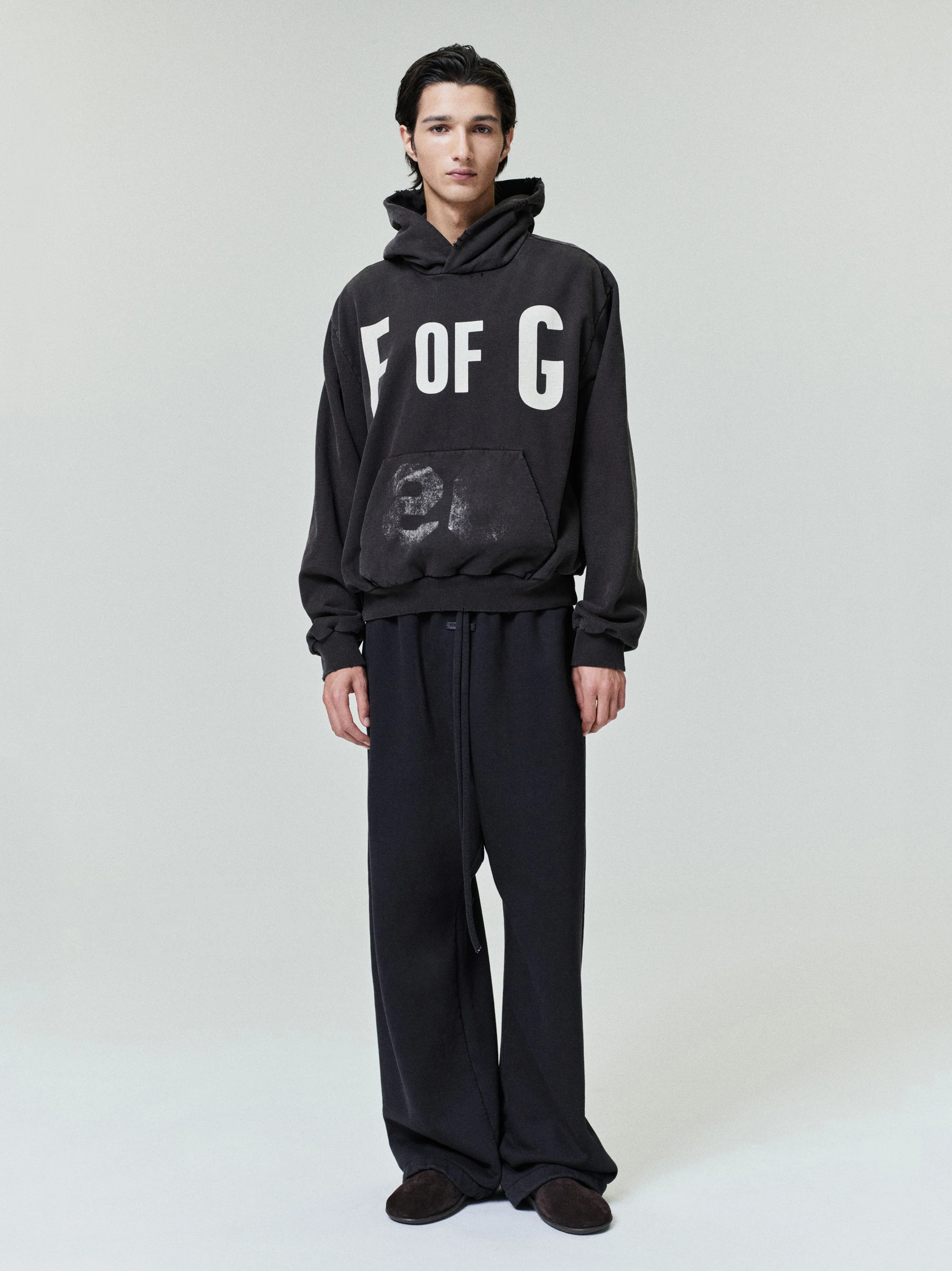 F Of G Classic Half Raglan Hoodie W/ Pocket - Image 3