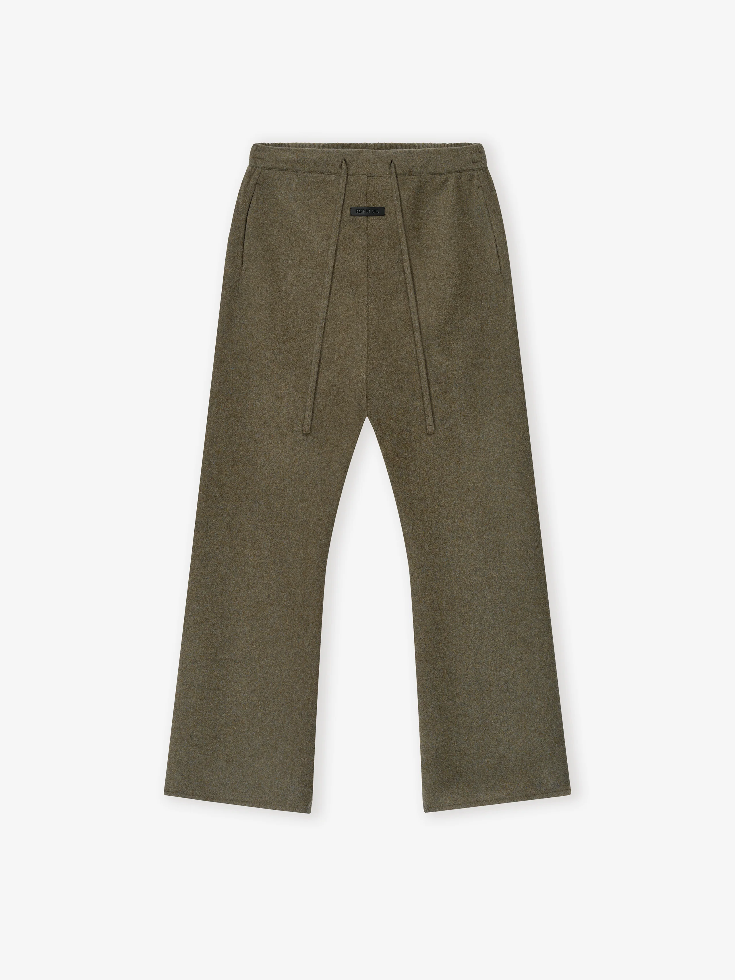 Double Face Wool Cashmere Flared Pants - Image 3