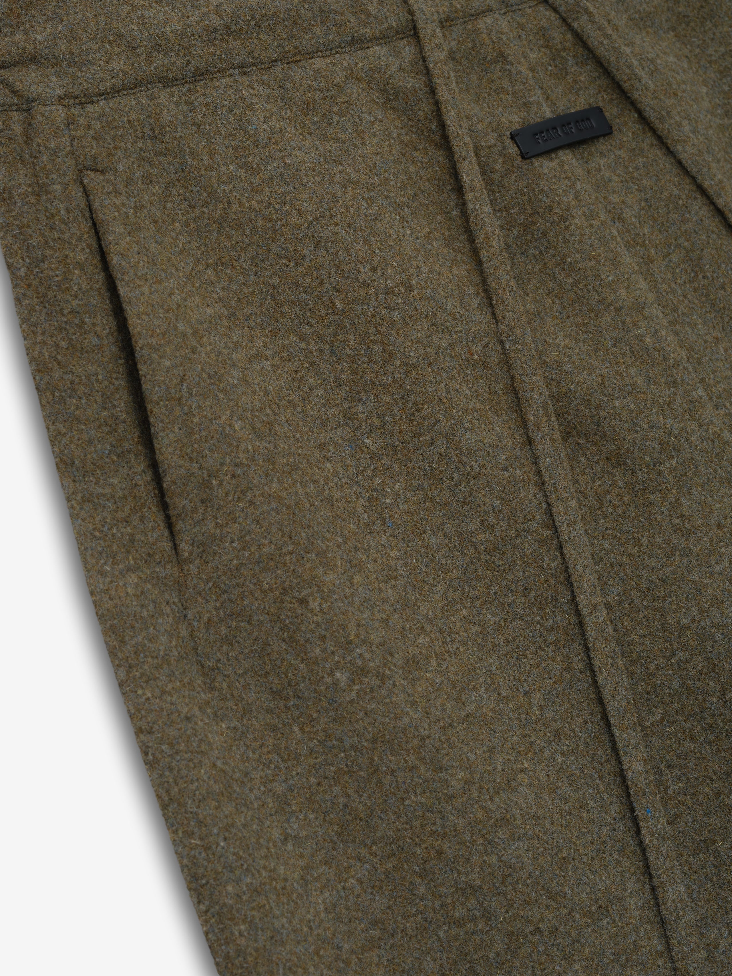 Double Face Wool Cashmere Flared Pants - Image 5