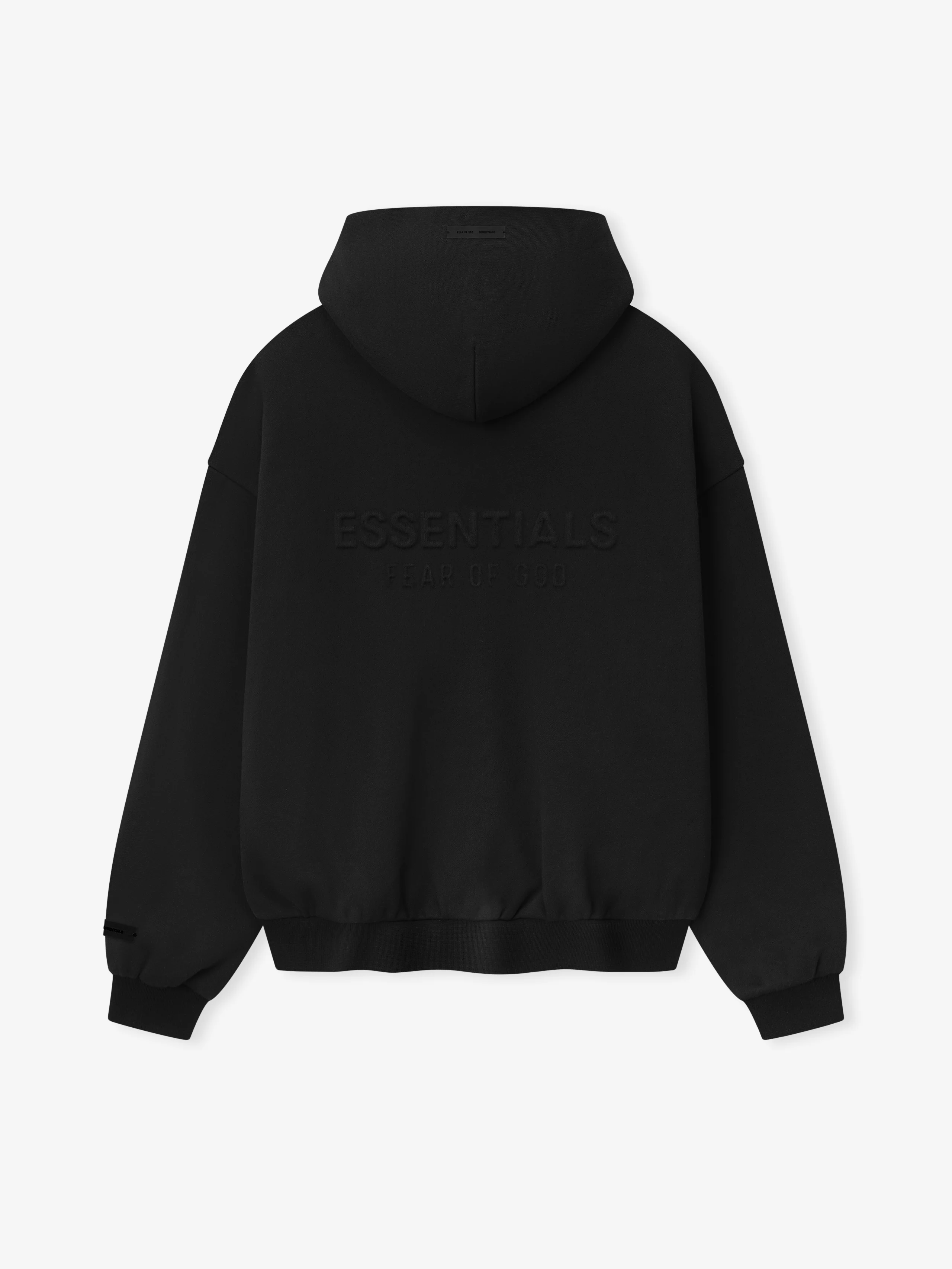 Embossed 90s Fit Fleece Zip-Up Hoodie - Image 5