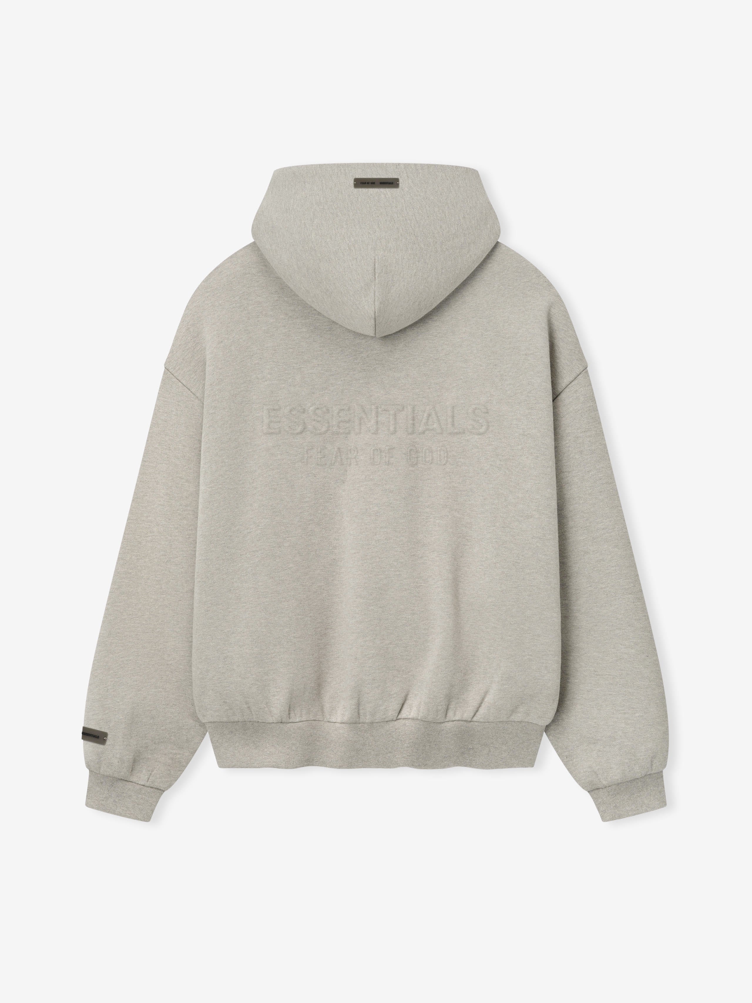 Embossed 90s Fit Fleece Zip-Up Hoodie - Image 5