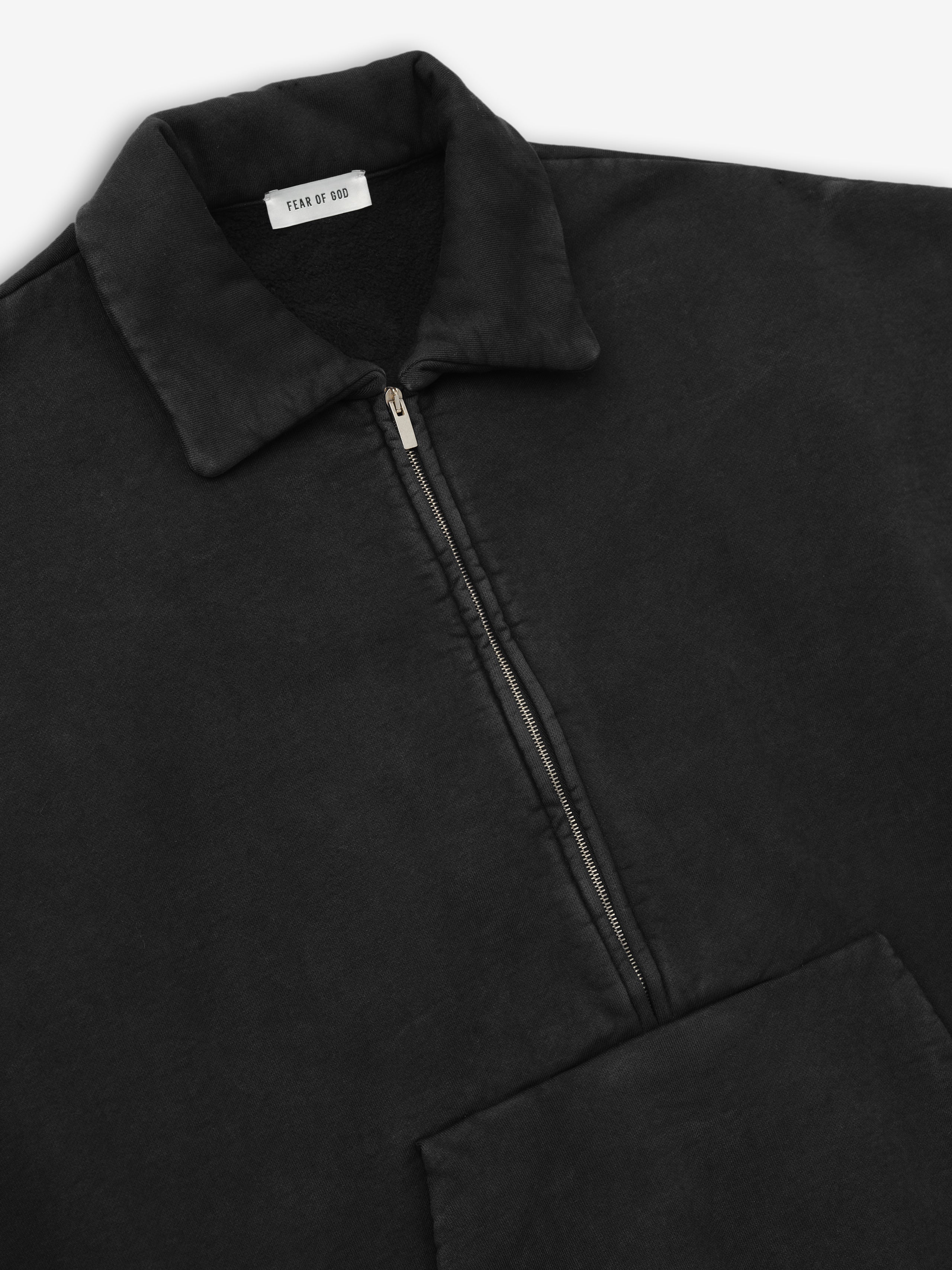 Sunfaded Half Zip Polo Sweatshirt - Image 4