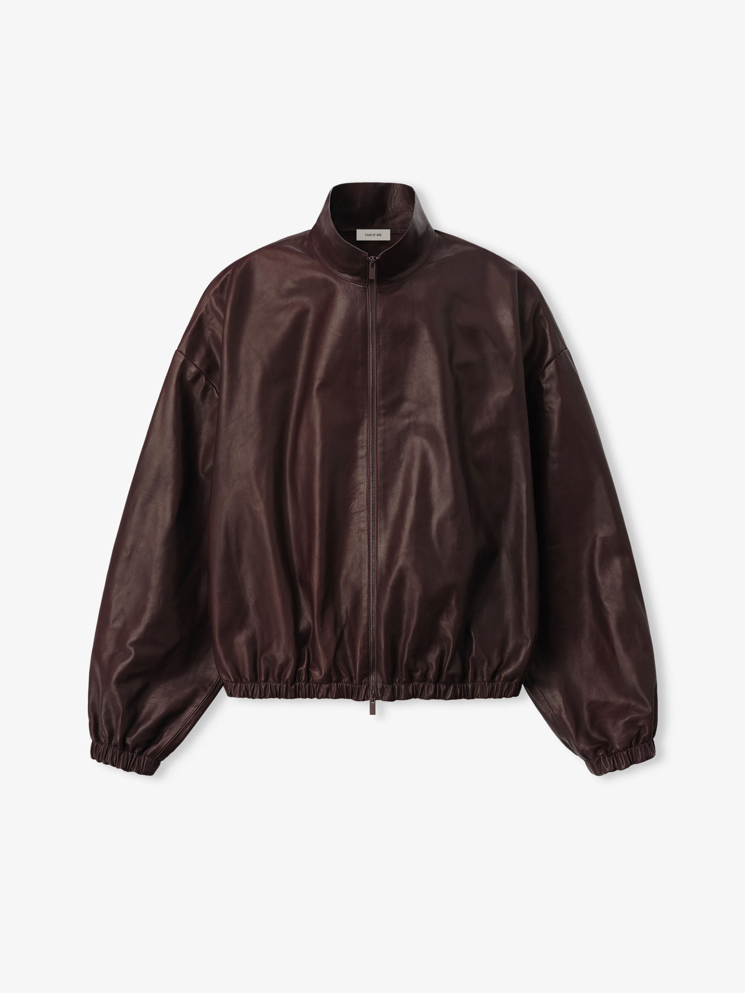 Womens Leather Track Jacket - Image 4