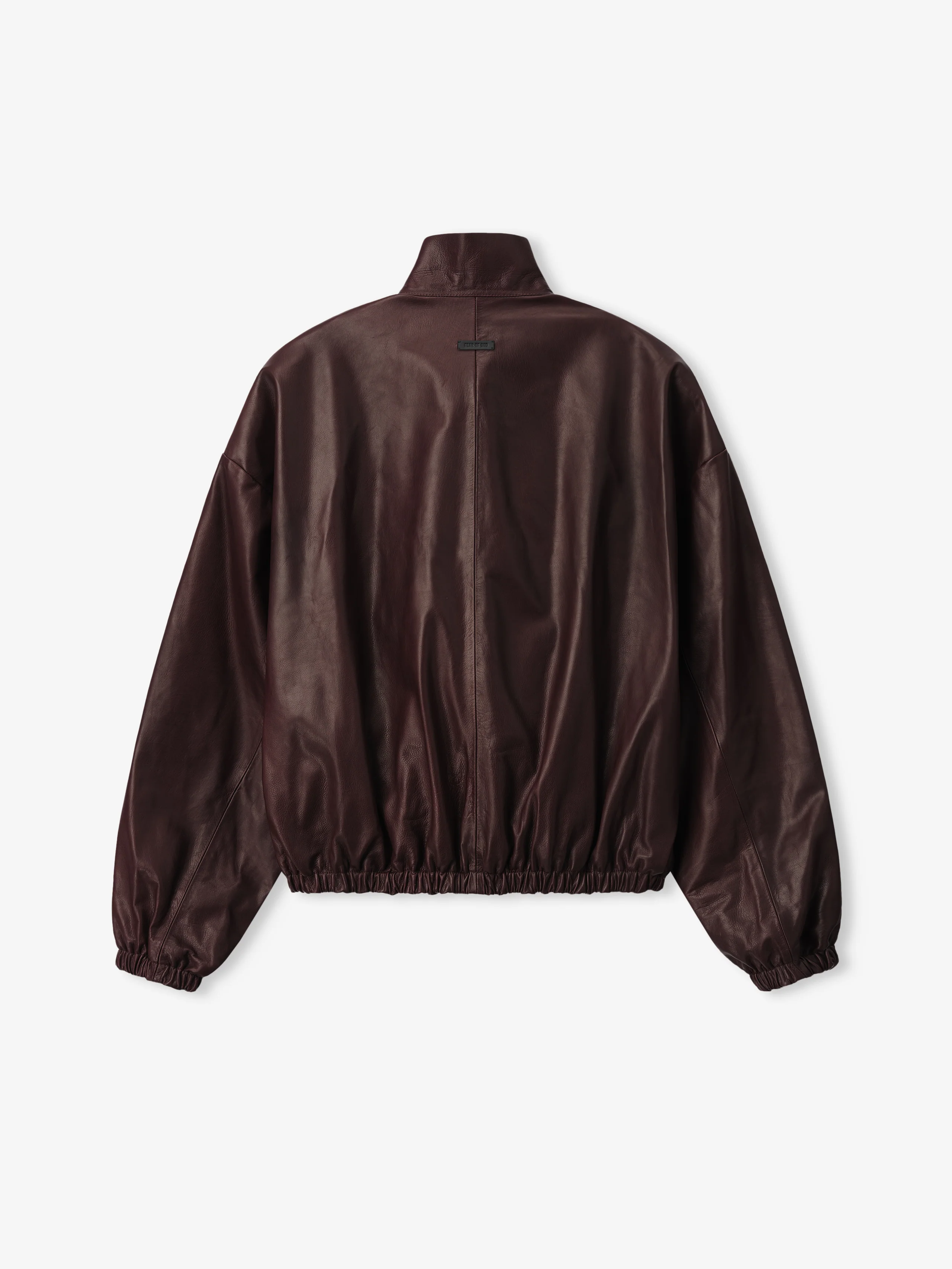 Womens Leather Track Jacket - Image 5