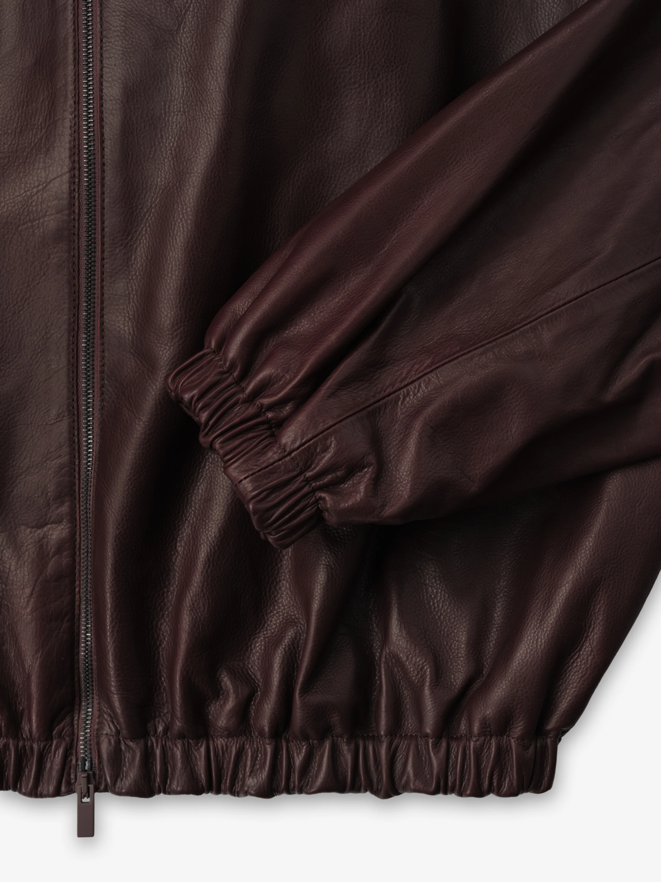 Womens Leather Track Jacket - Image 6