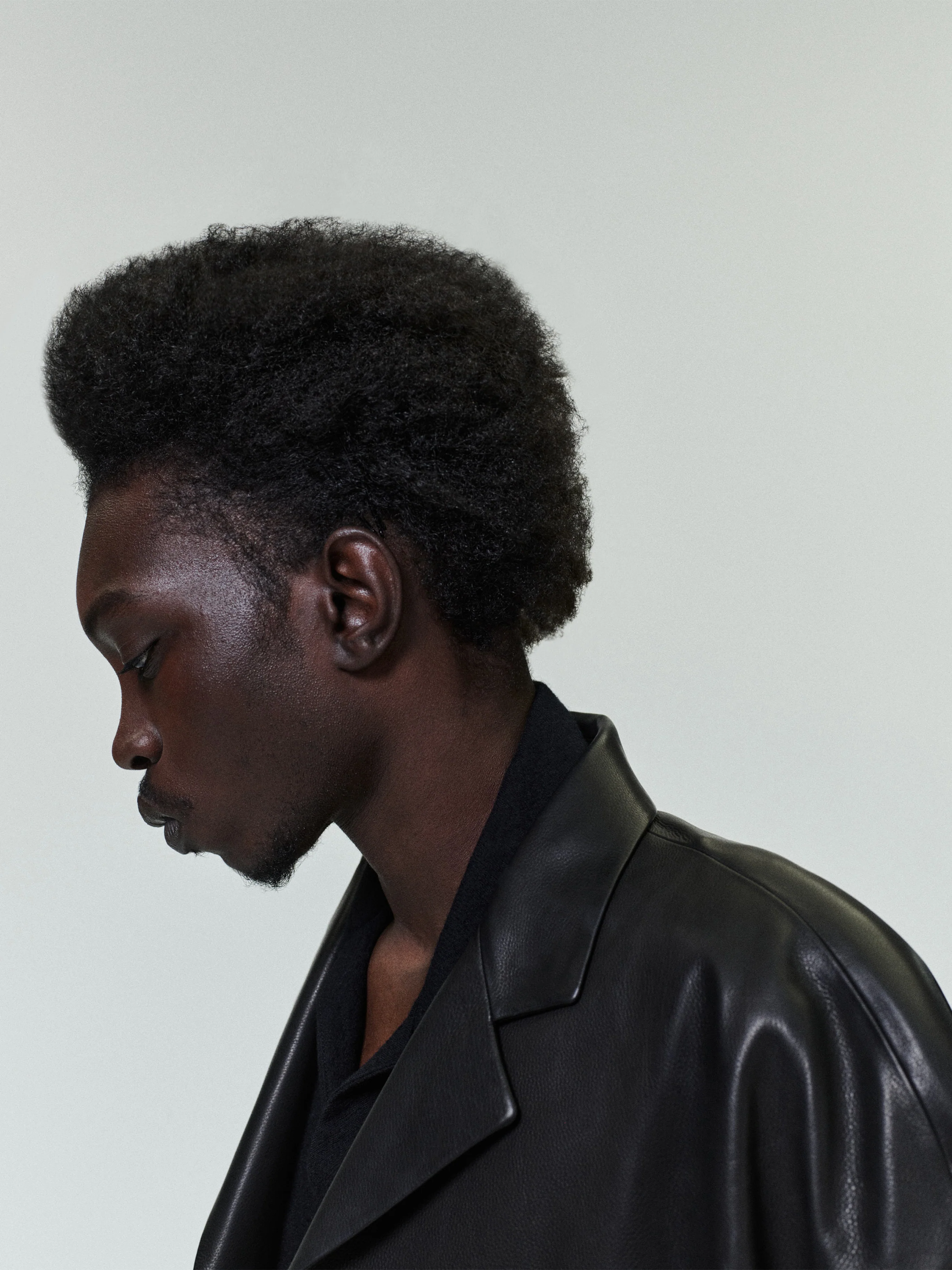 Leather Relaxed Blazer - Image 2