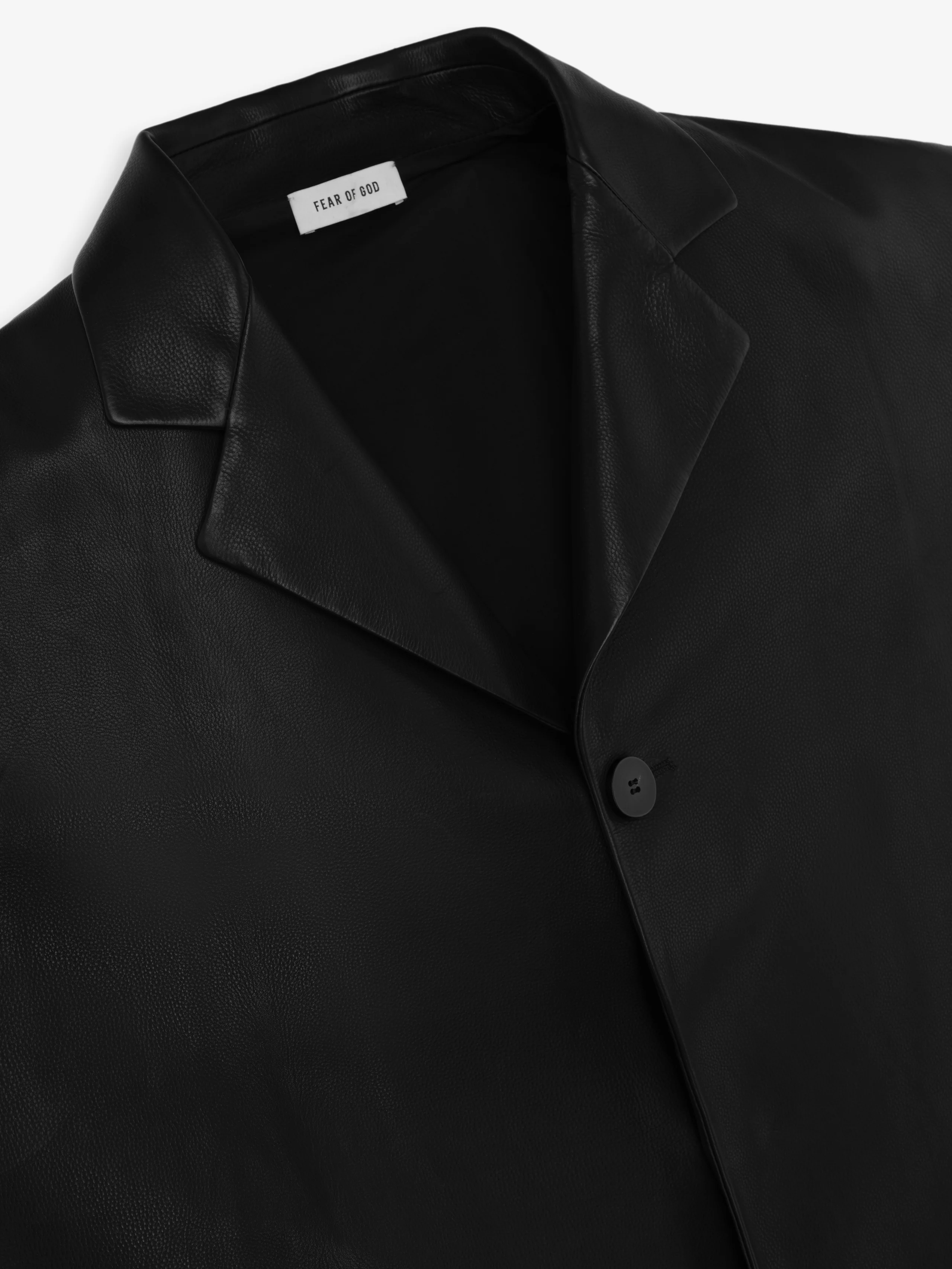 Leather Relaxed Blazer - Image 5