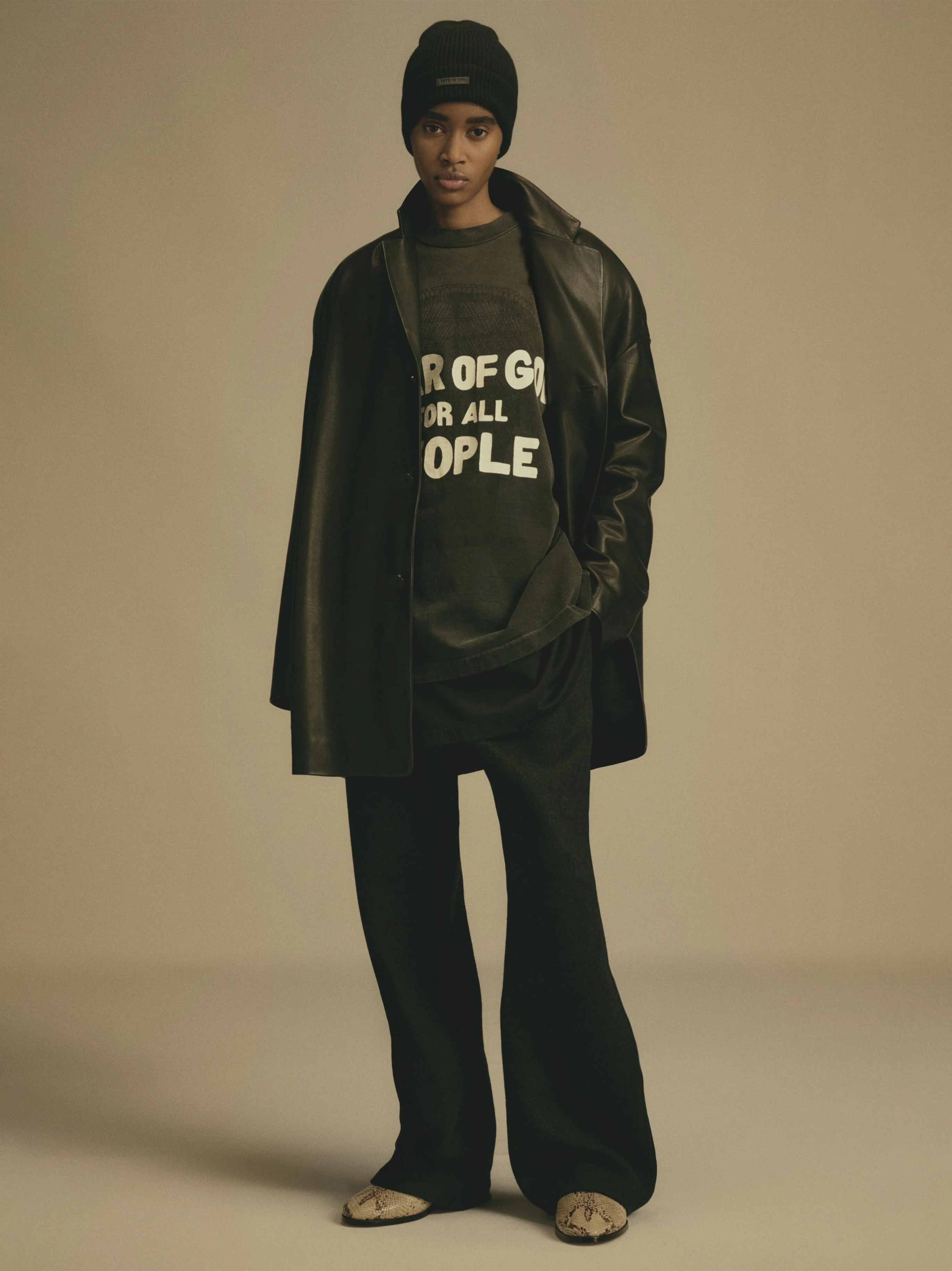 Leather Relaxed Blazer - Image 9