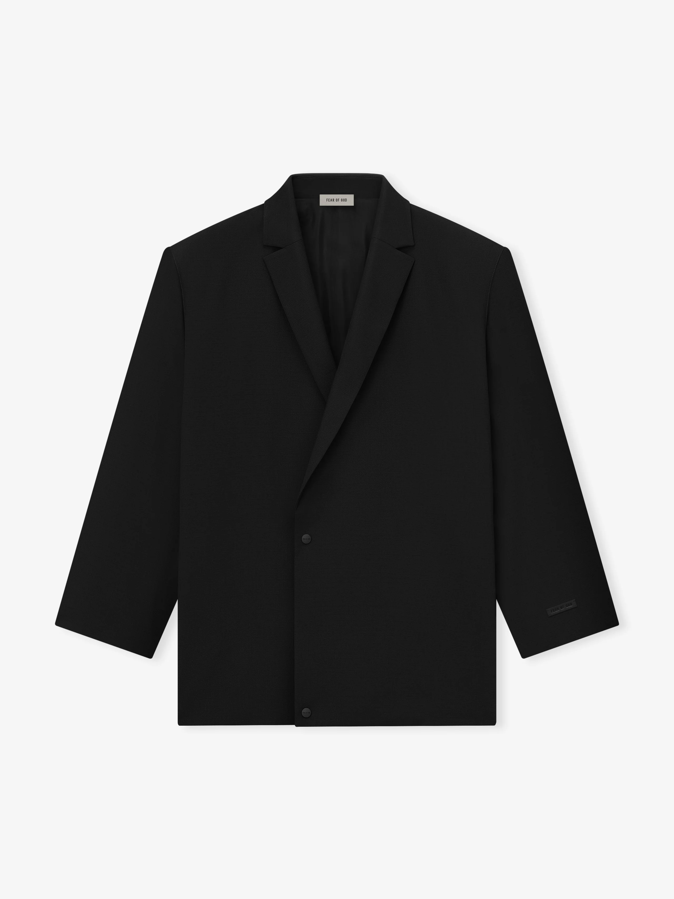 Wool Ripstop Relaxed Long Jacket - Image 5