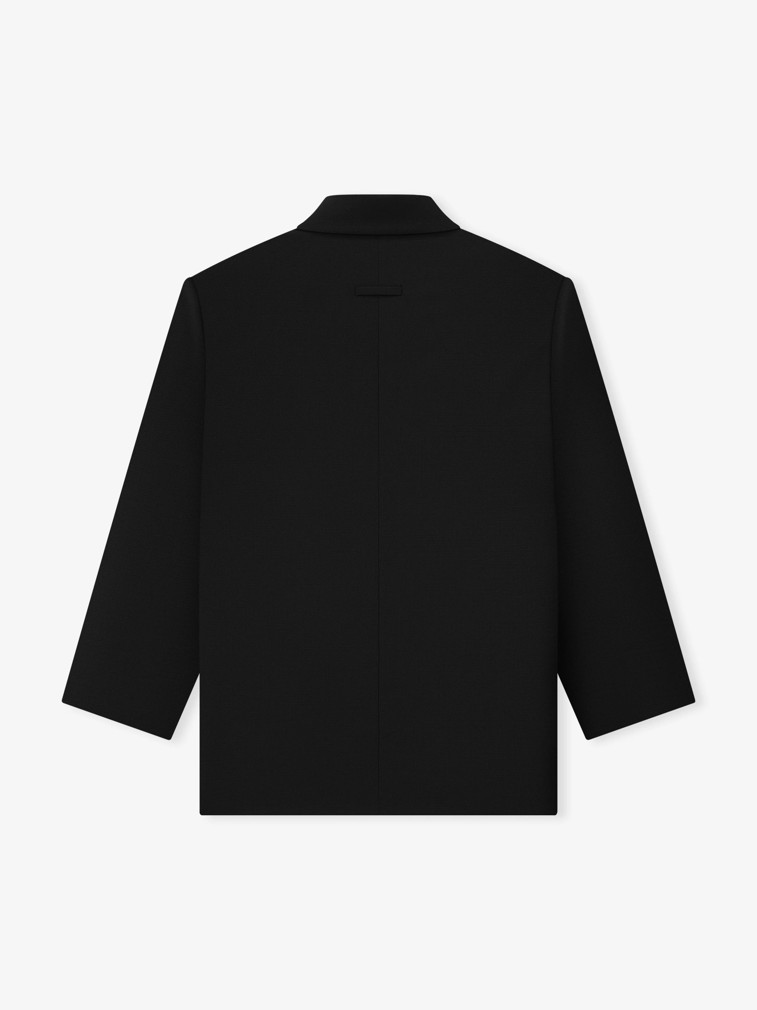 Wool Ripstop Relaxed Long Jacket - Image 6