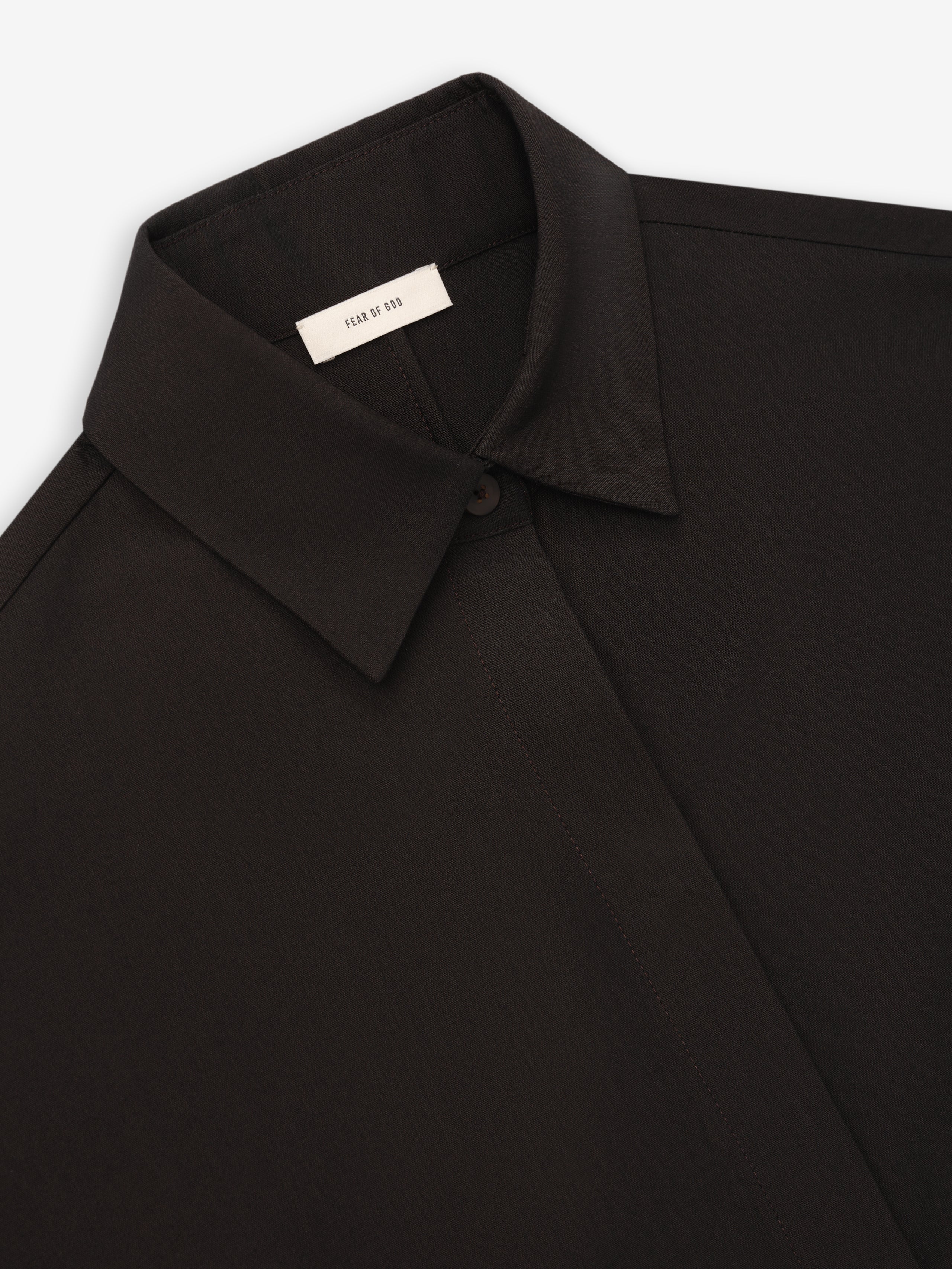 Womens Viscose Oxford Relaxed Shirt - Image 3