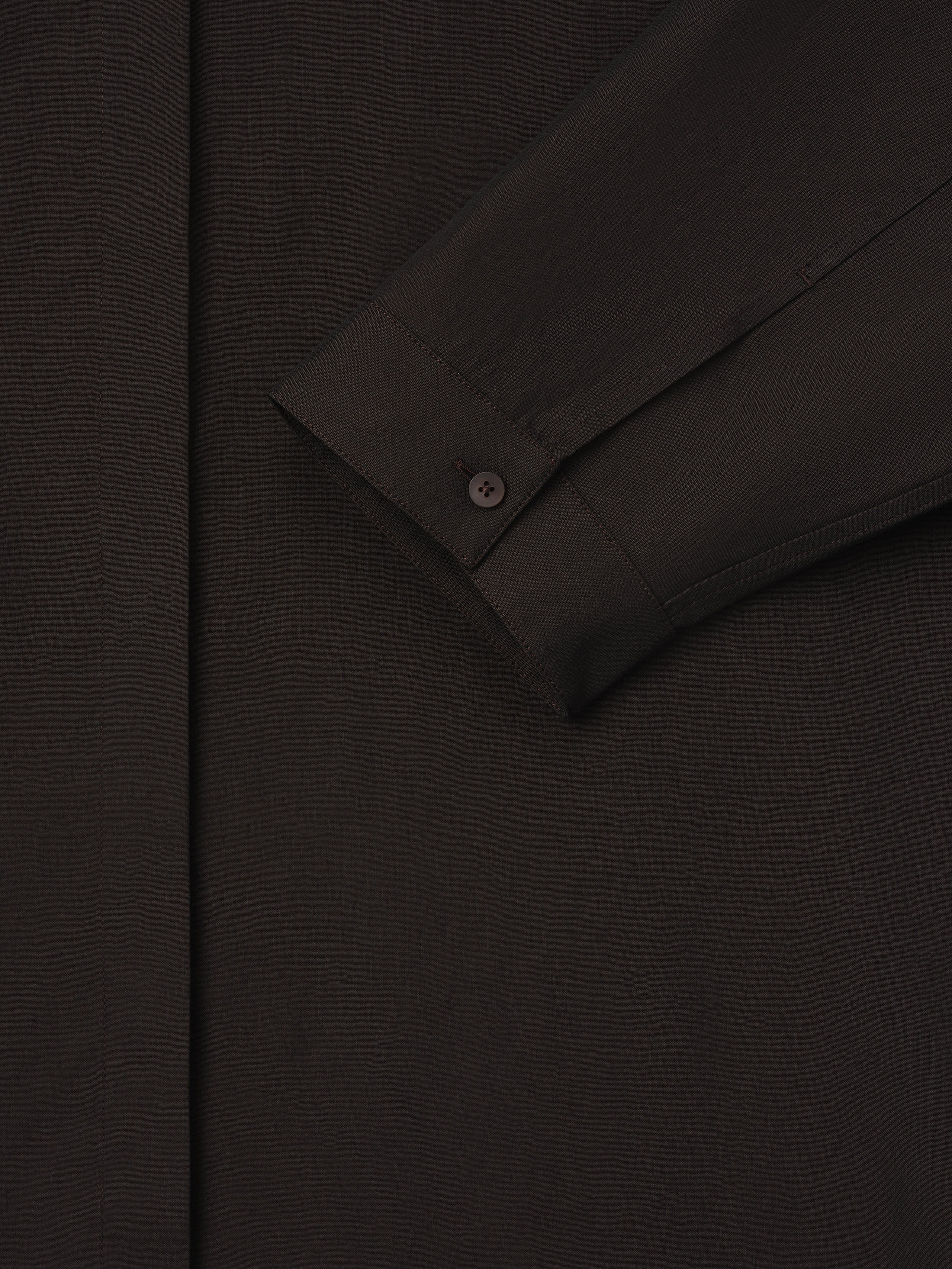 Womens Viscose Oxford Relaxed Shirt - Image 4
