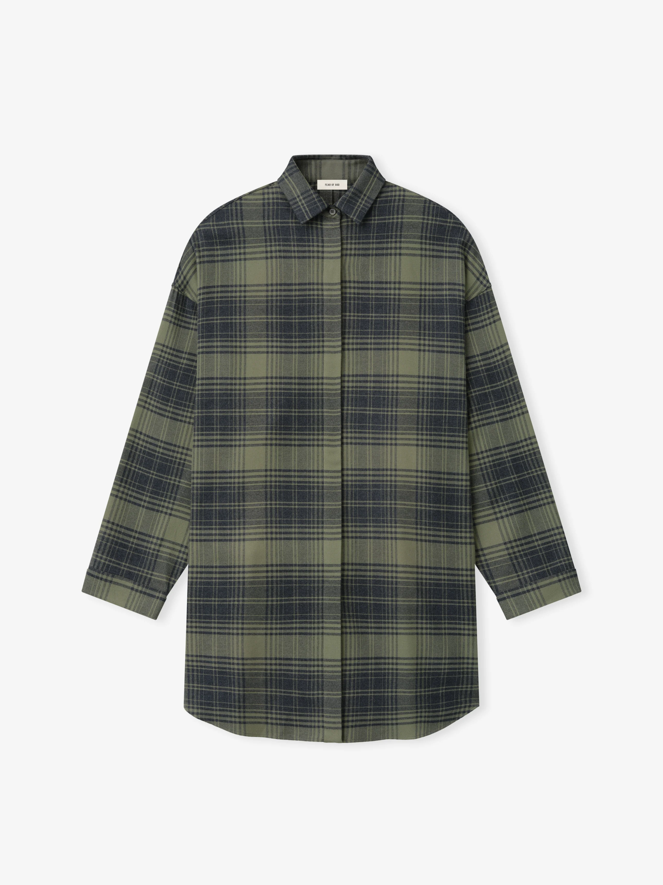 Womens Flannel Relaxed Shirt - Image 4