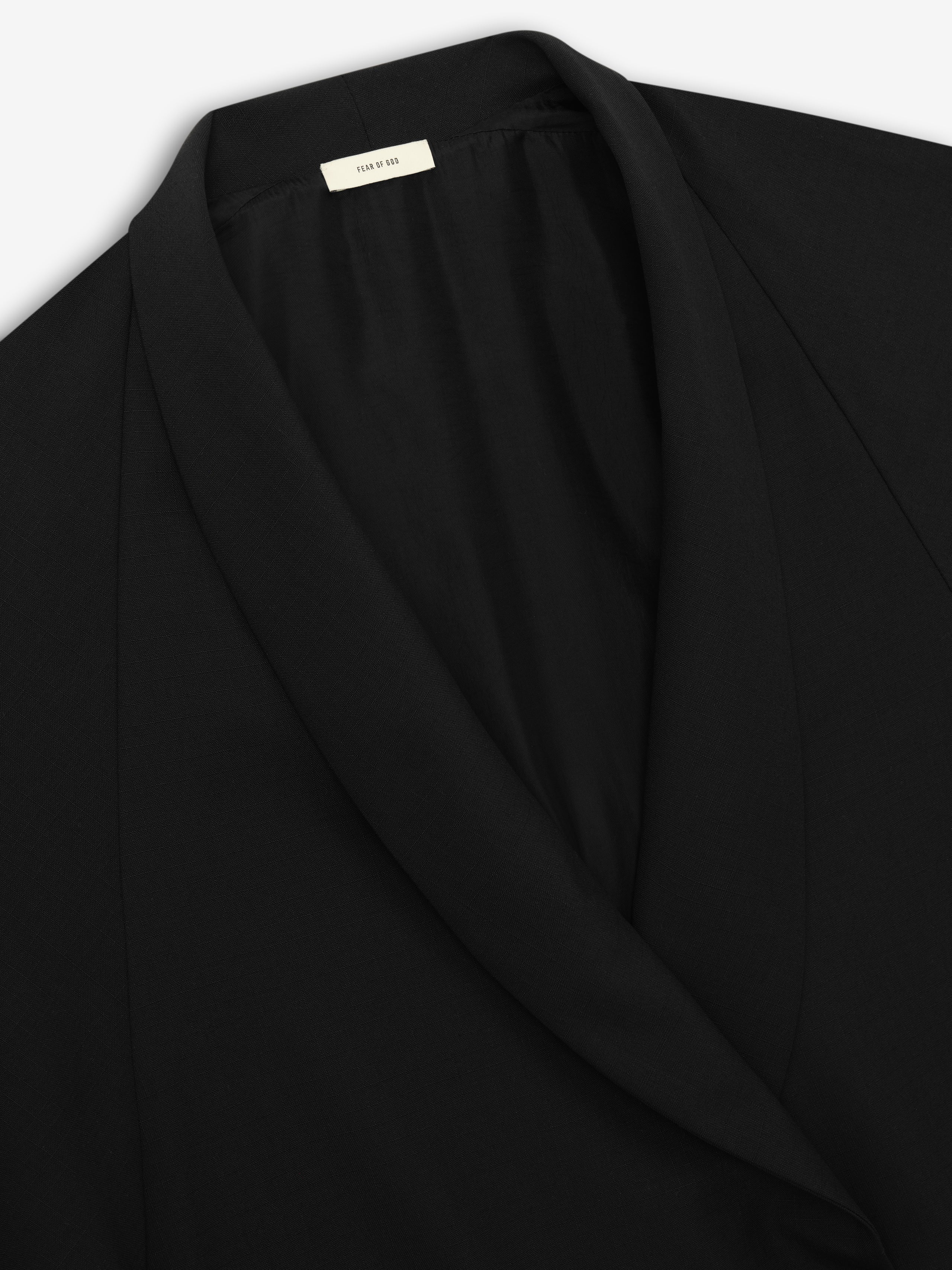 Womens Wool Ripstop Shawl Collar Jacket - Image 4