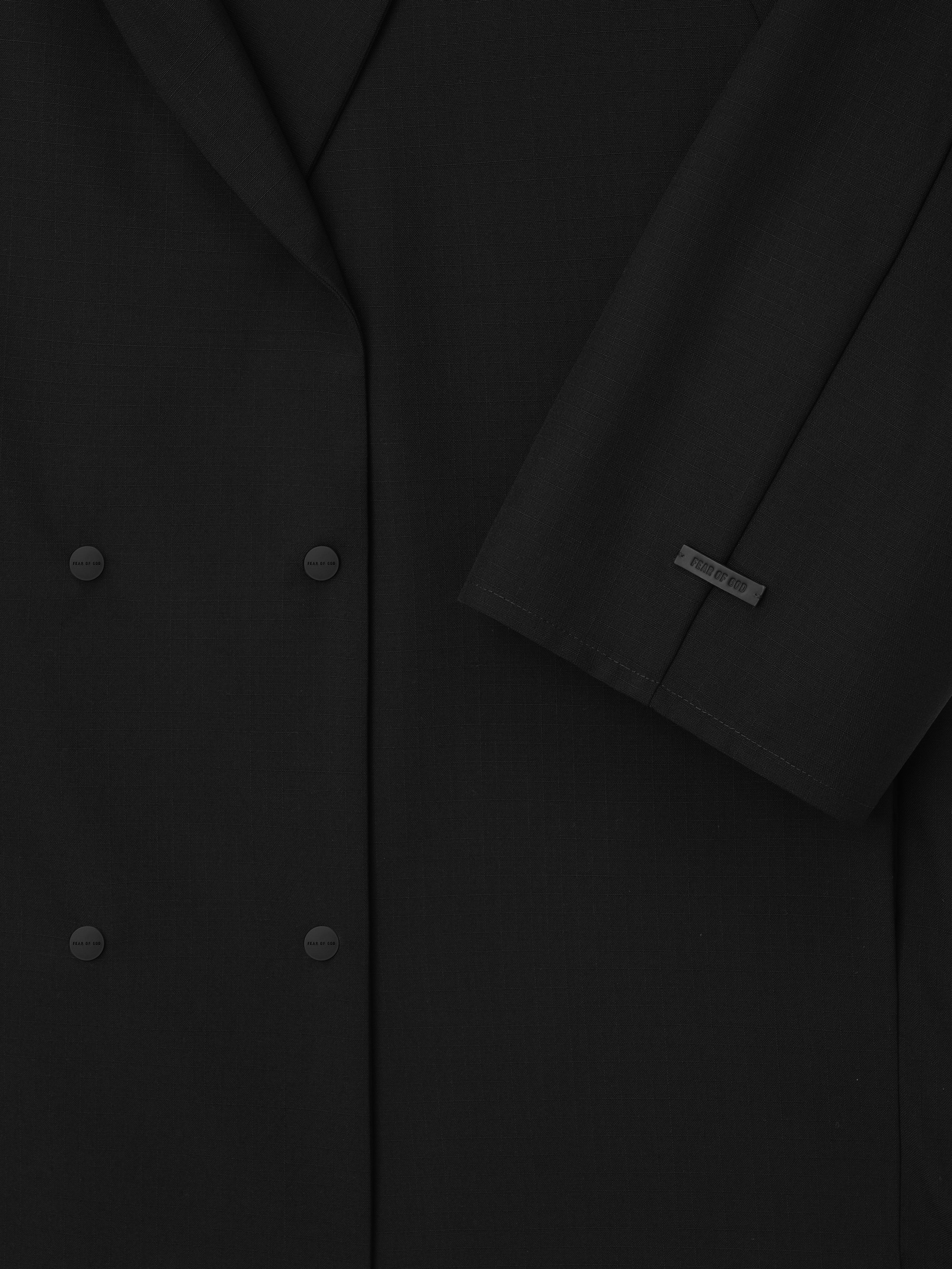 Womens Wool Ripstop Shawl Collar Jacket - Image 5