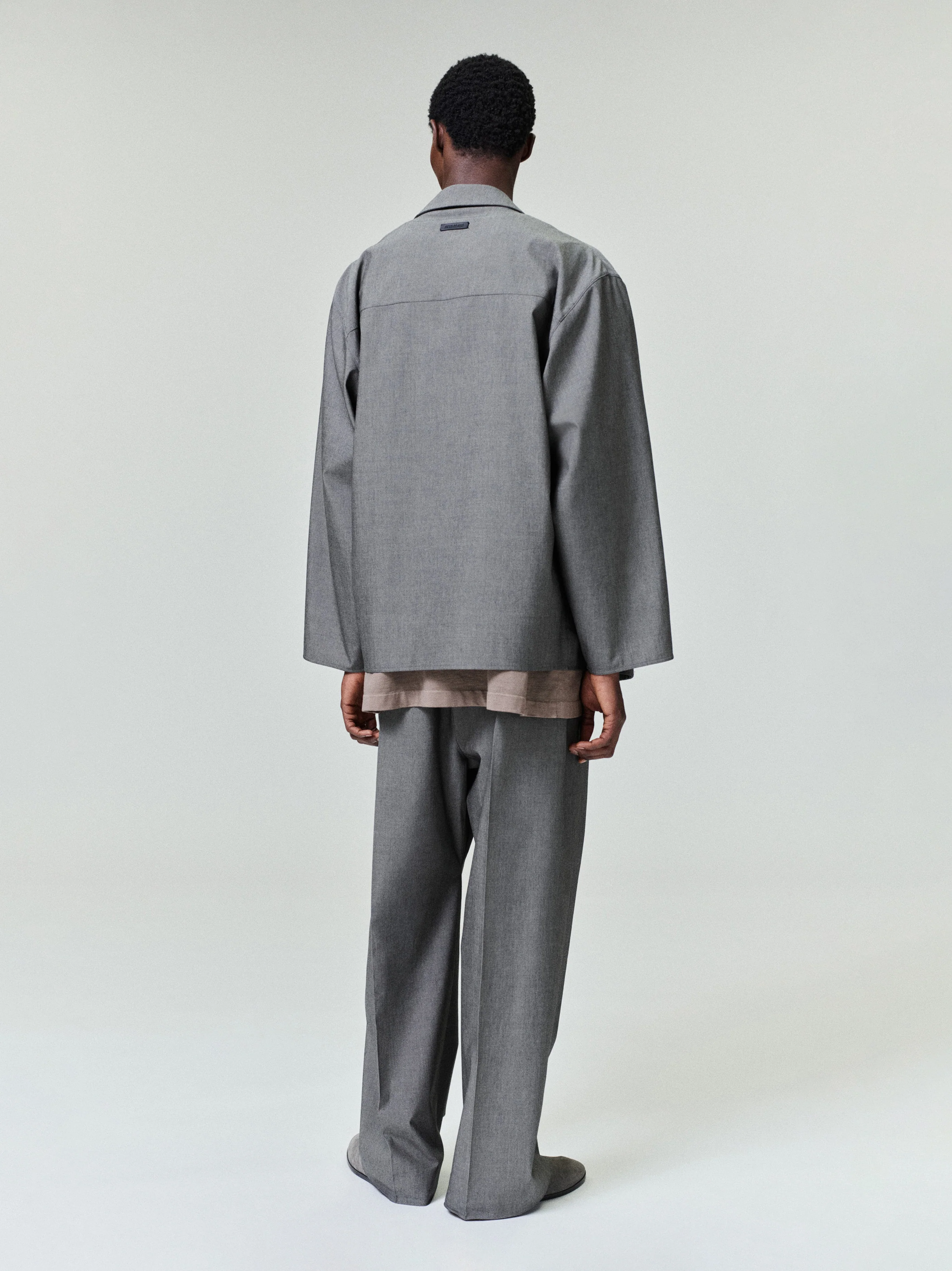 Cotton Wool Oxford Shirt Jacket - Image 2