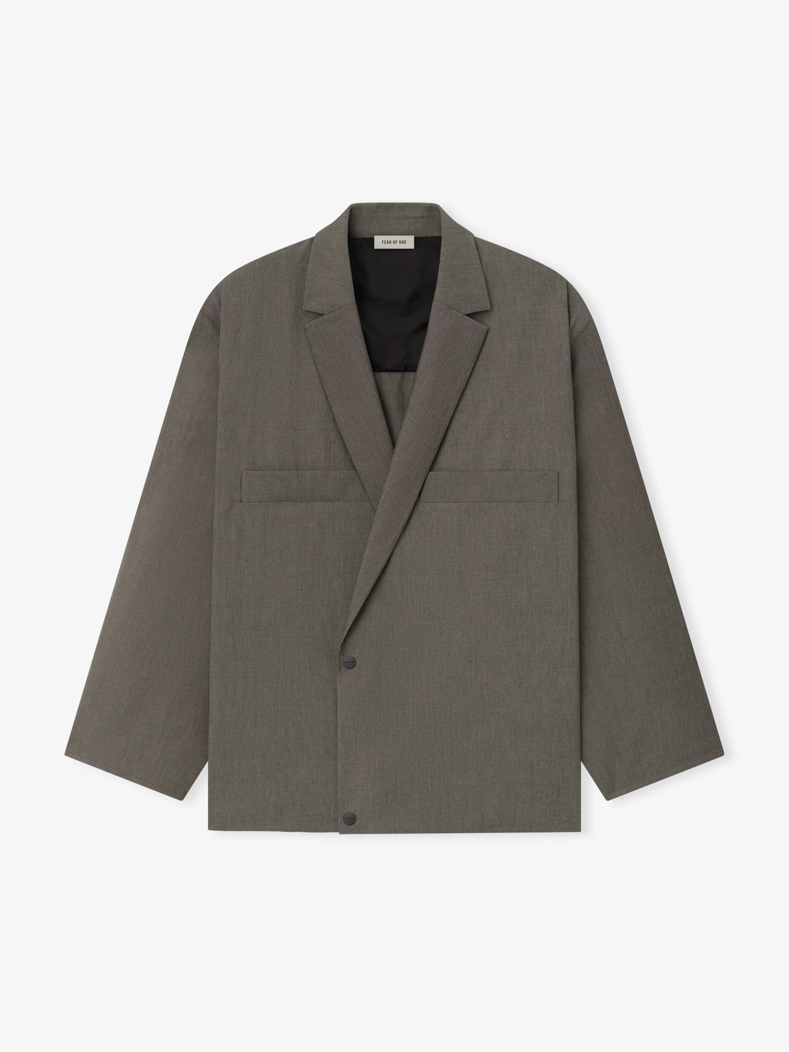 Cotton Wool Oxford Shirt Jacket - Image 4