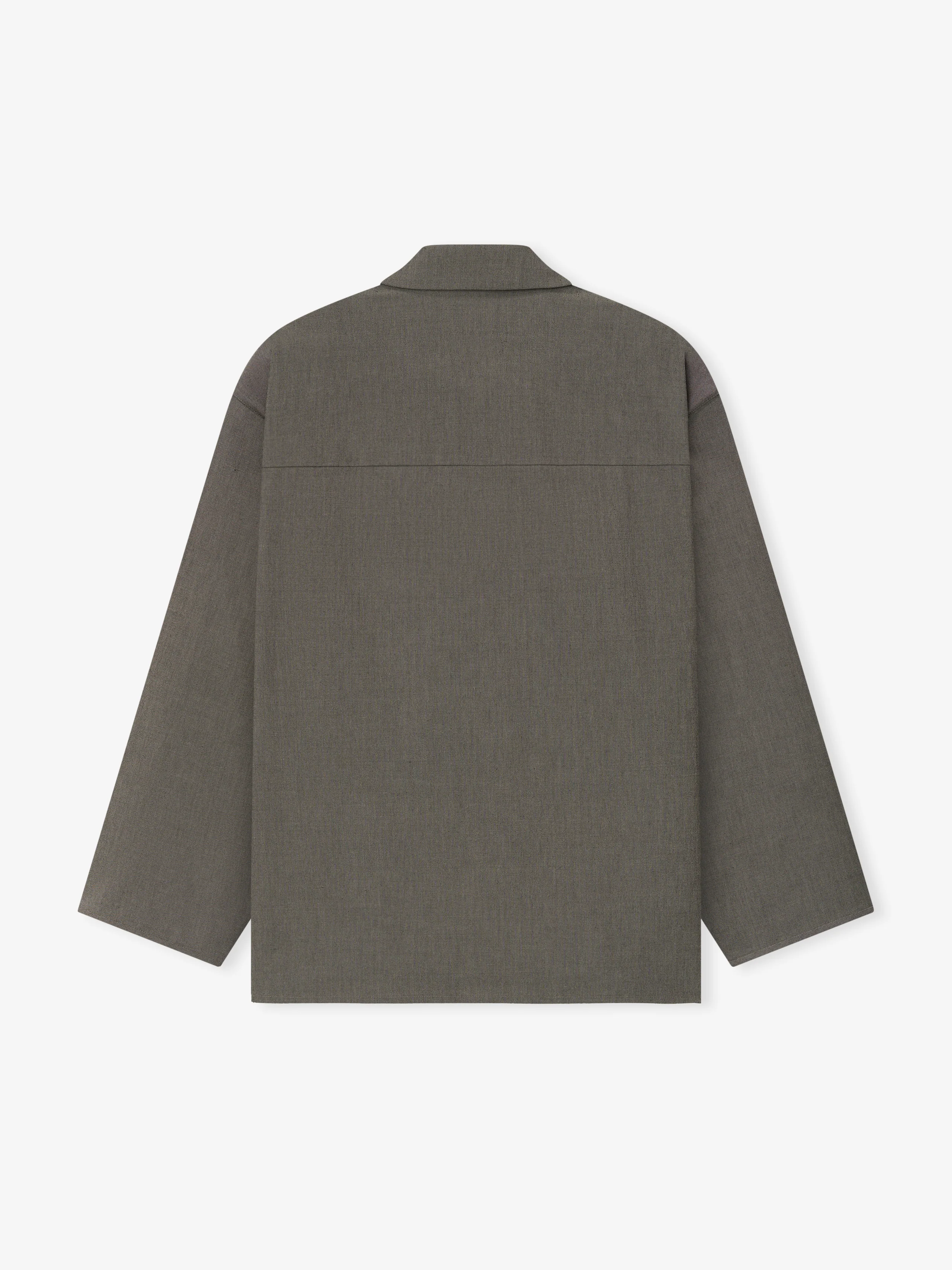 Cotton Wool Oxford Shirt Jacket - Image 5